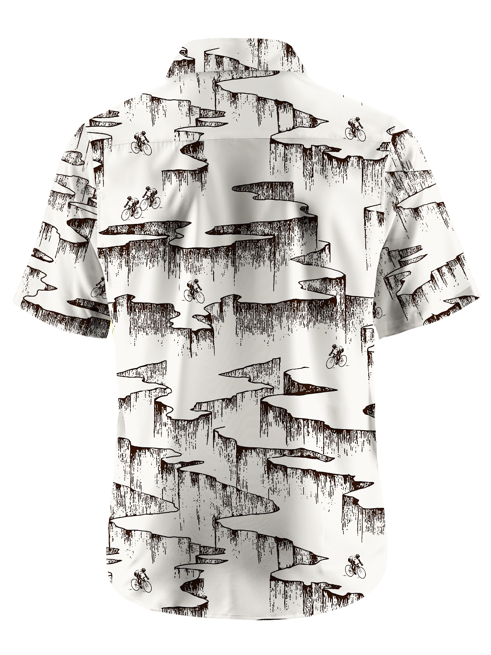 Orionride Rock Strata Structure Zipper Pockets Ultra Lightweight Short Sleeves Gravel Shirt