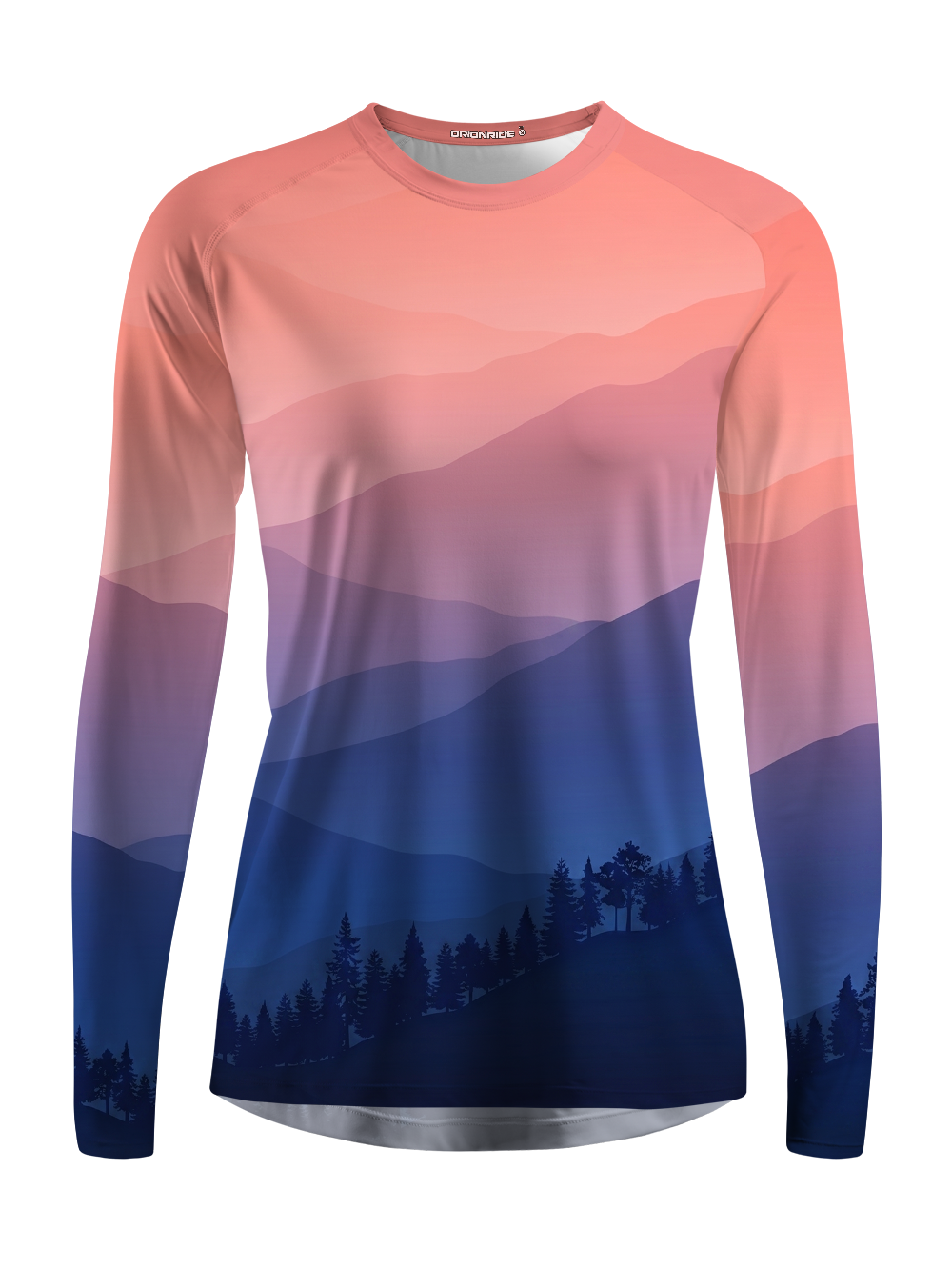 Orionride Sunset Mountain View Women's Quick Dry Downhill Jersey