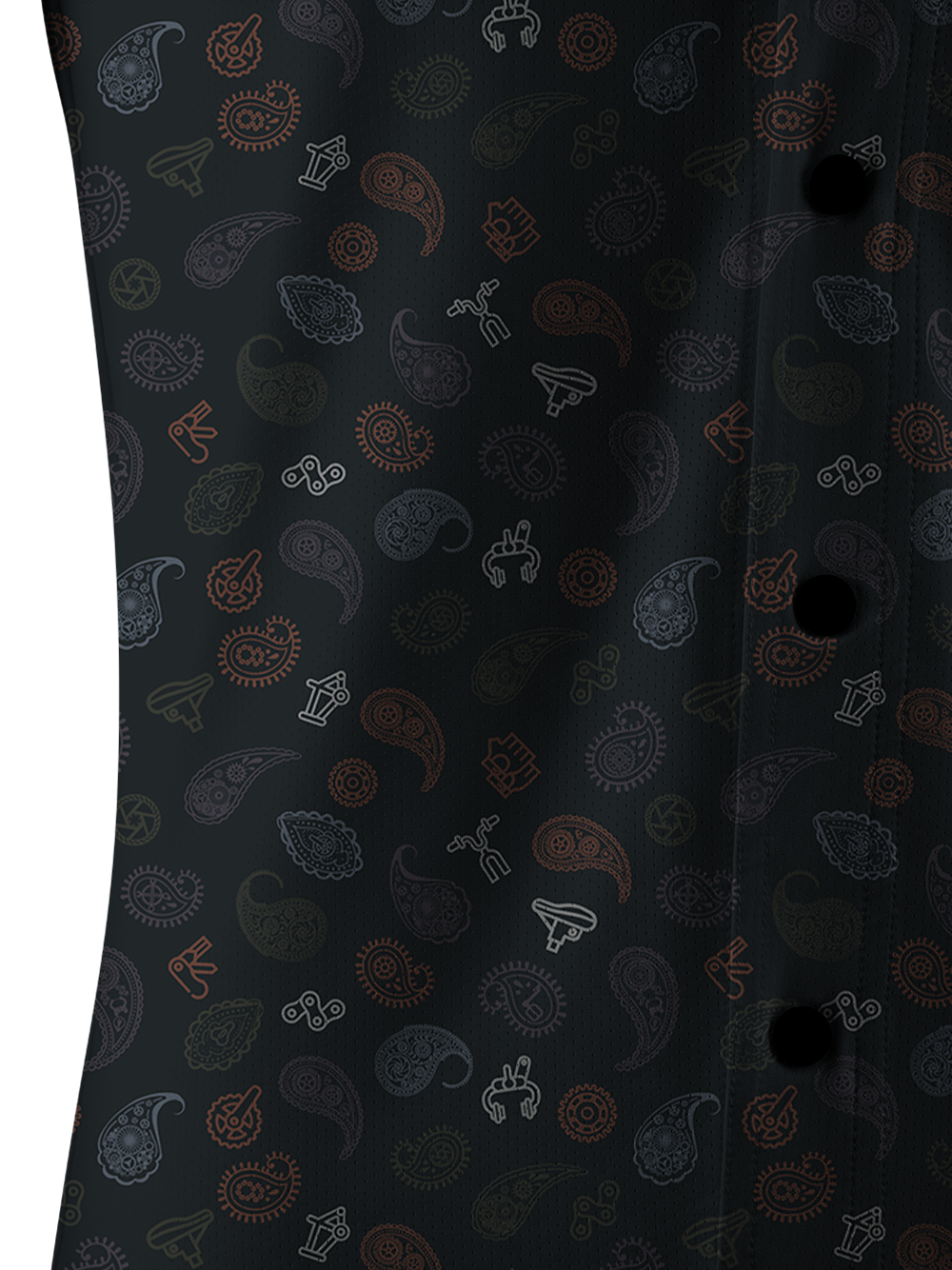 Orionride Strange Cashew Flower Men's Stretchy Breathable Long Sleeve Gravel Shirt