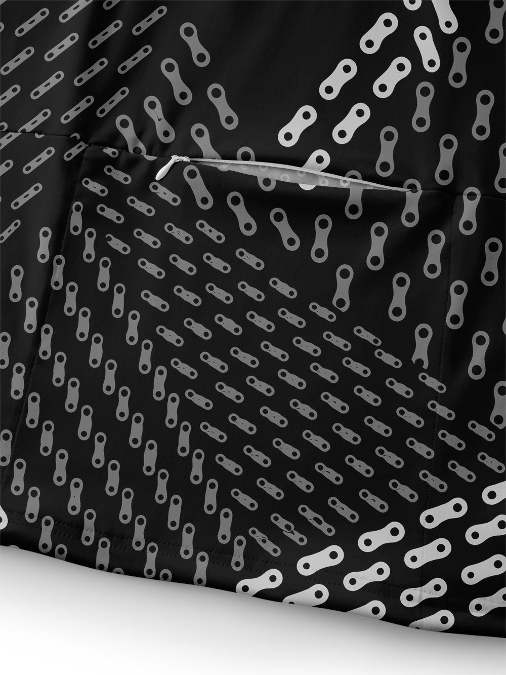 Orionride Chain Pattern Long Sleeve Cycling Hoodie Shirt