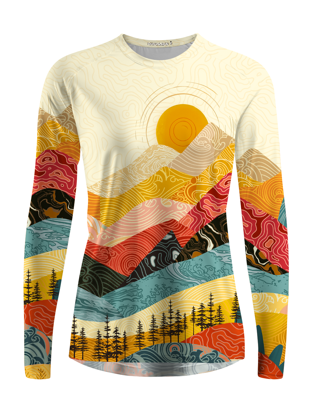 Orionride Waves And Peaks Women's Quick Dry Downhill Jersey