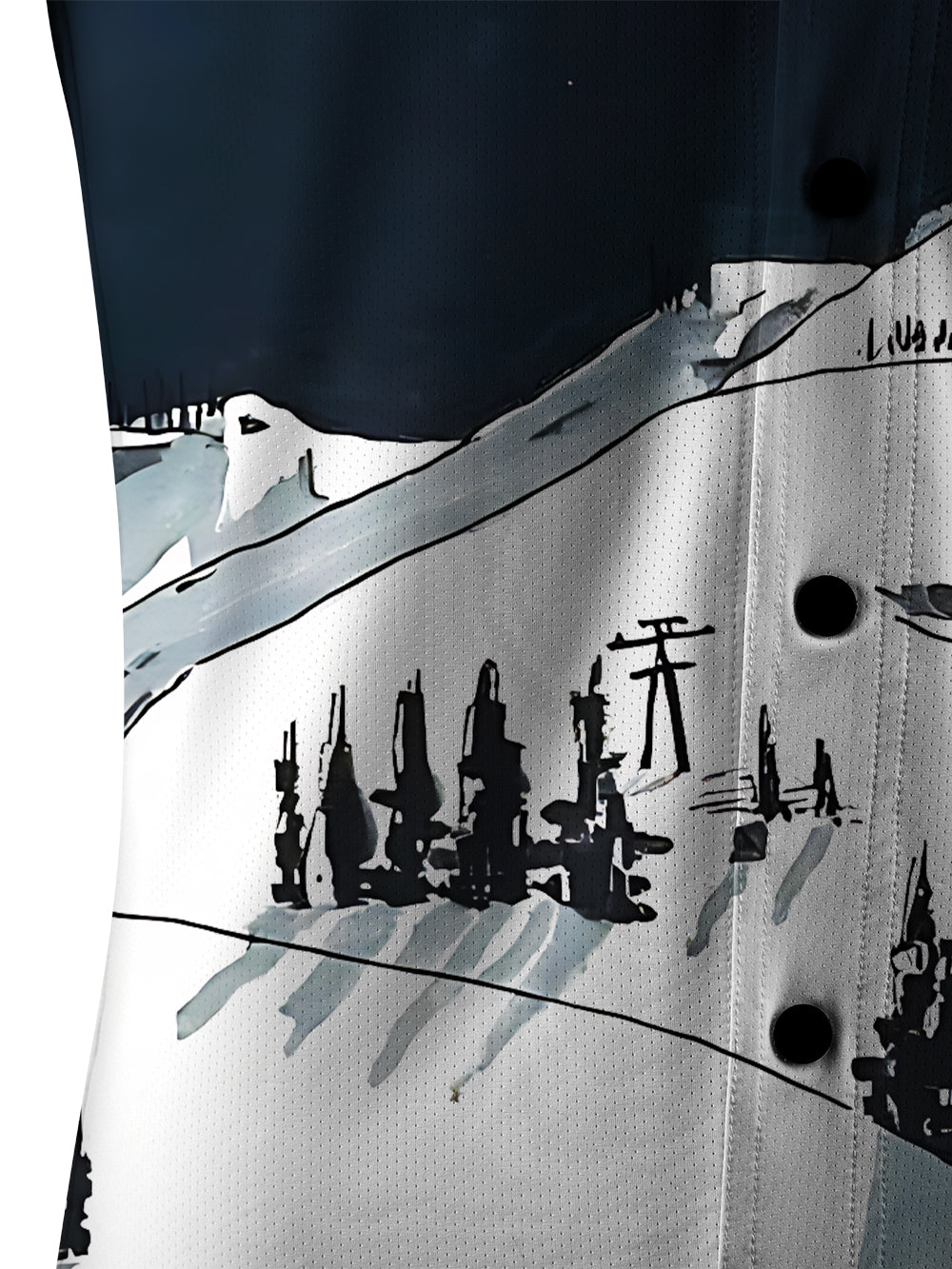 Orionride Snow Mountain Men's Stretchy Breathable Long Sleeve Gravel Shirt