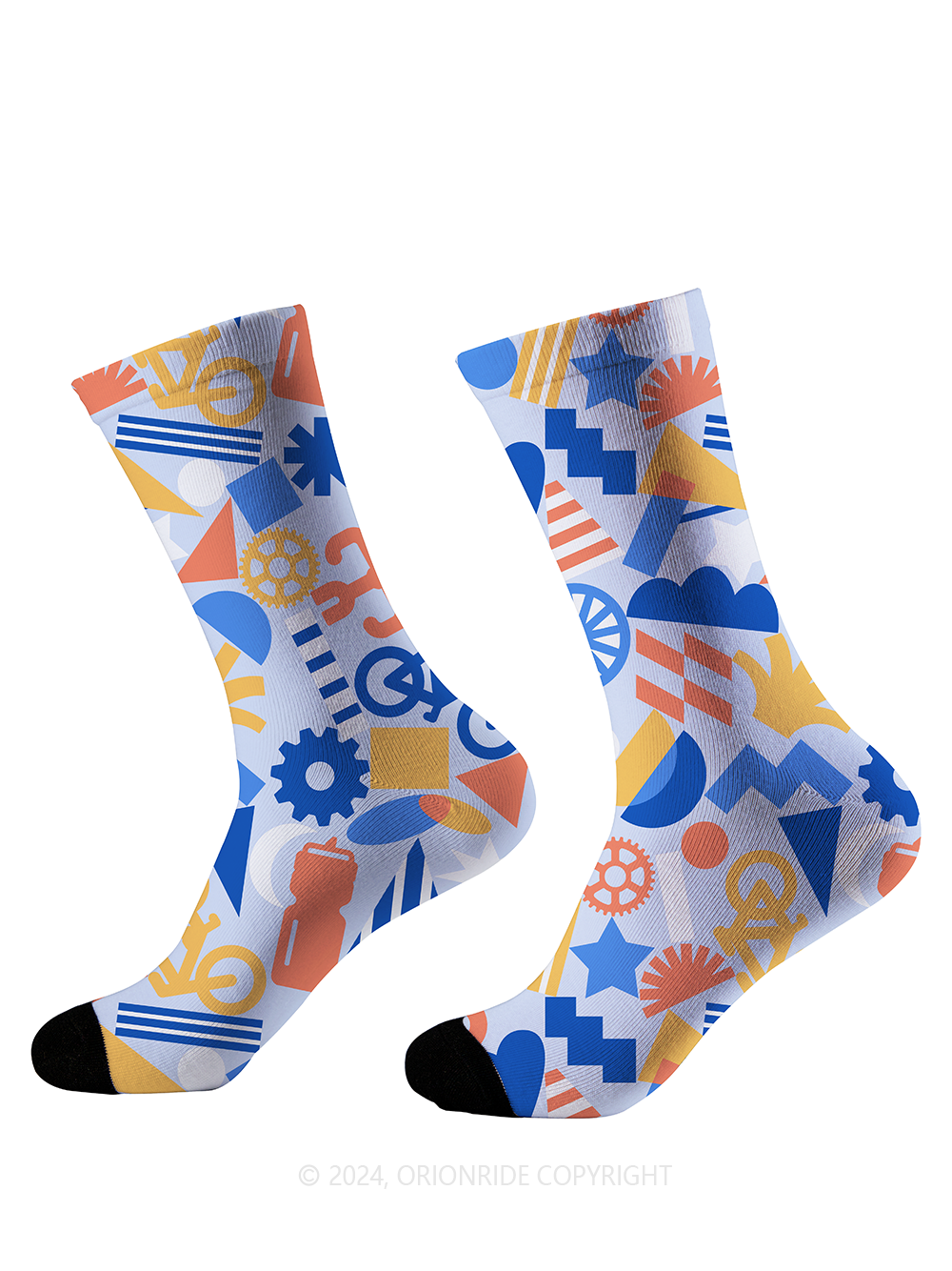 Orionride Color Geometry Cycling Socks