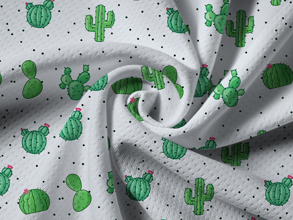 Orionride Cactus Print Long Sleeve Half Zipper Mountain Bike Jersey