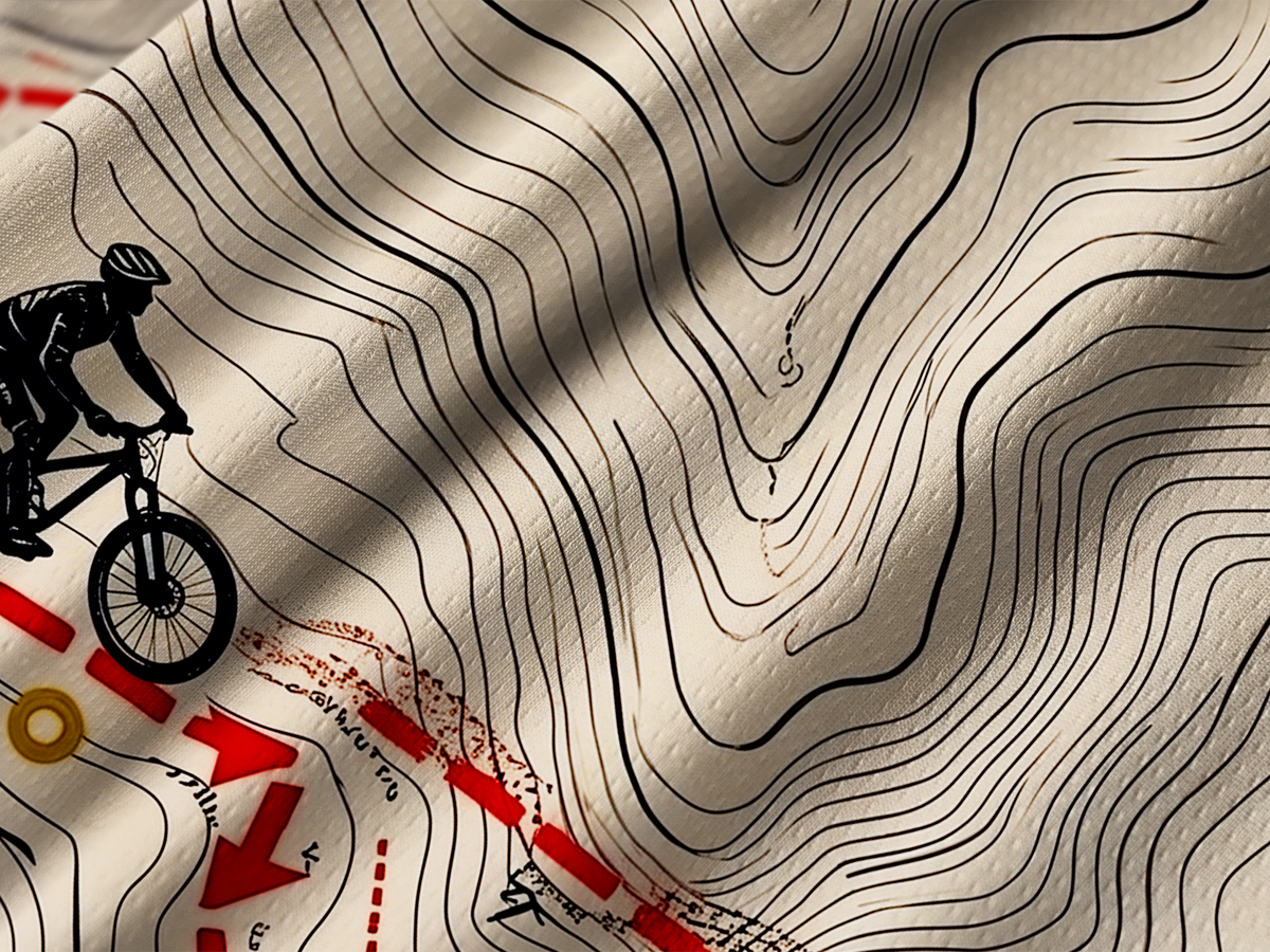 Orionride Topographic Quest Long Sleeve Downhill Jersey