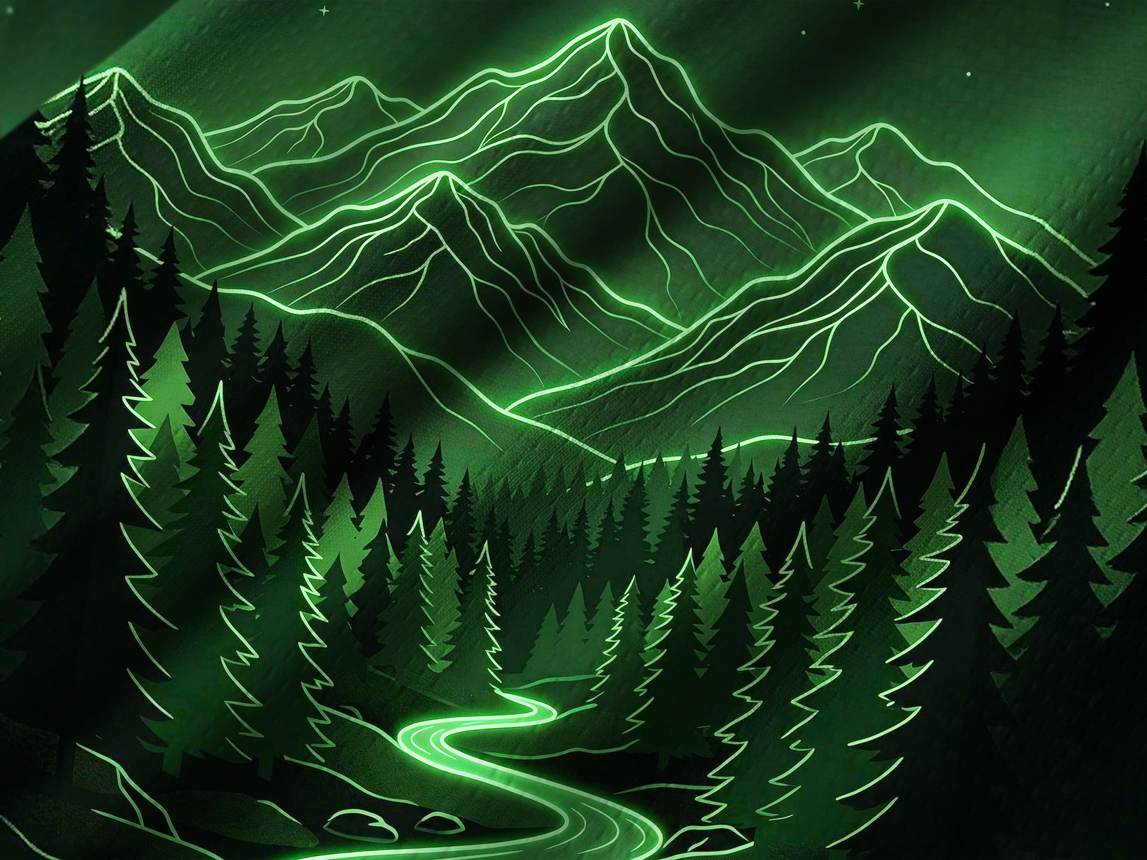 Orionride Green Forest Long Sleeve Downhill Jersey