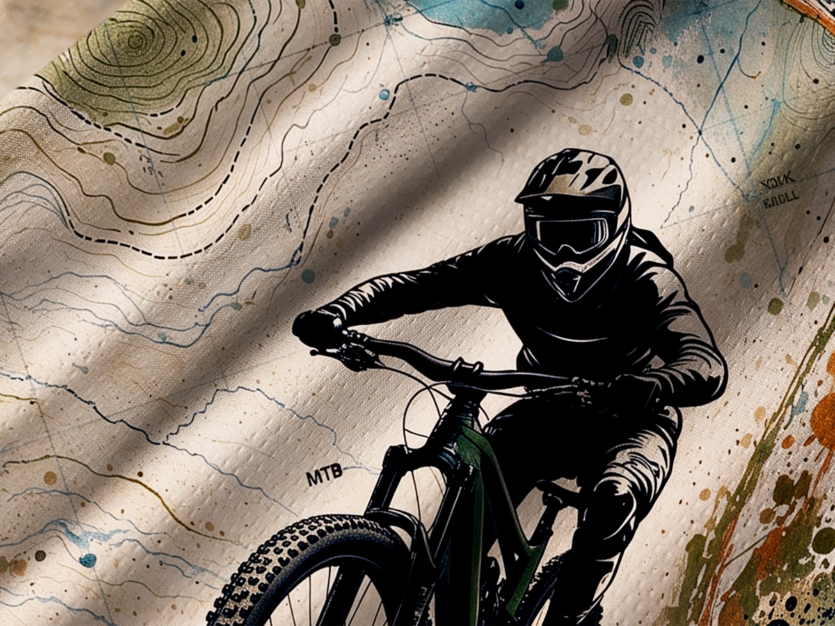 Orionride Topographic Rush Long Sleeve Downhill Jersey