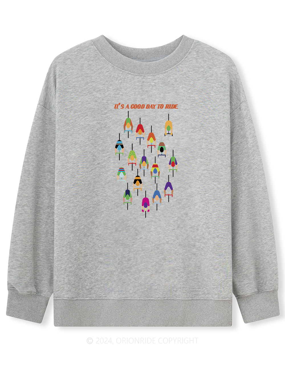 Orionride Long Sleeves Good Day to Ride Bike Sweatshirts