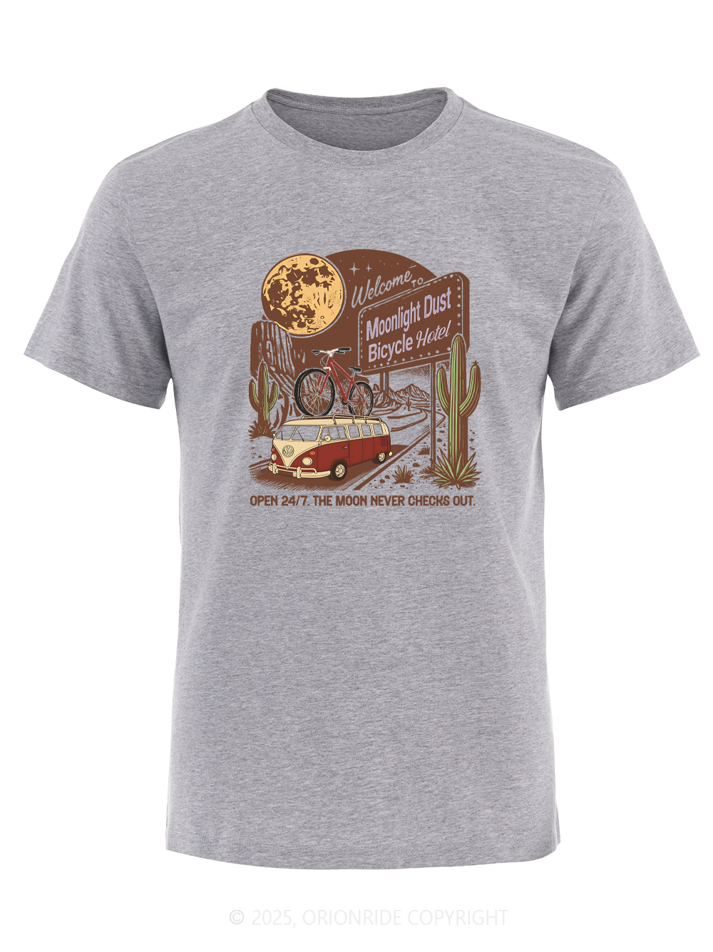 Orionride Moonlight Dust Bicycle Hotel Short Sleeves Bike T-Shirt