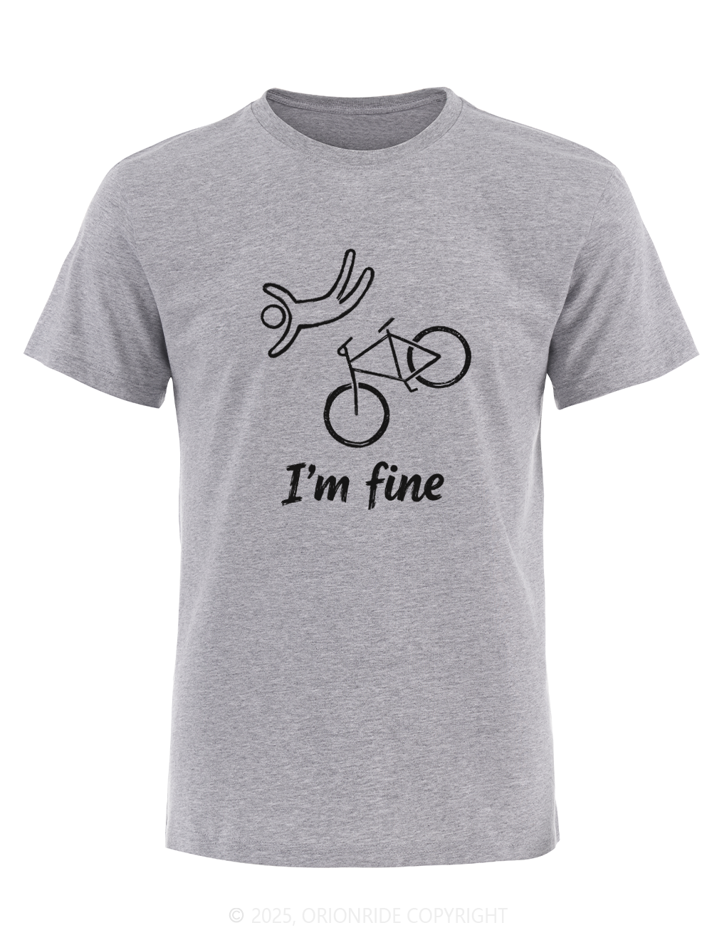 Orionride I'm Fine Short Sleeves Bike T-Shirt