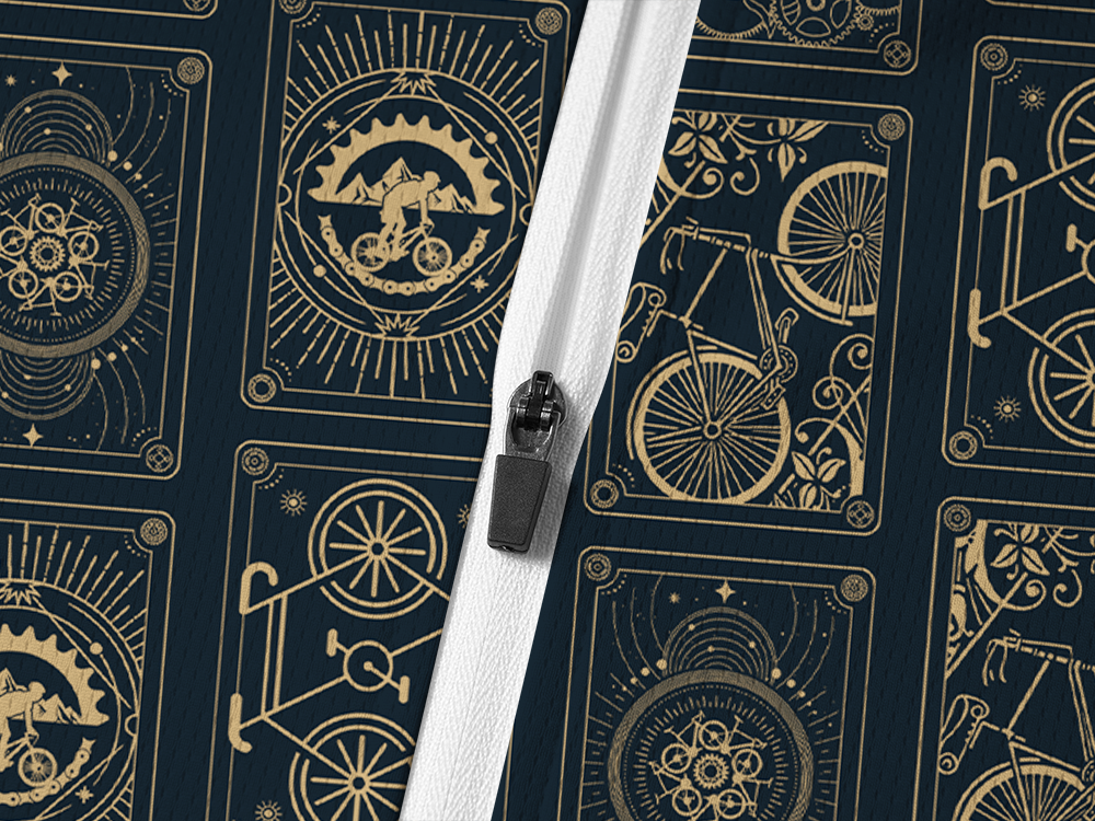 Orionride Bicycle Cards Long Sleeve Half Zipper Mountain Bike Jersey