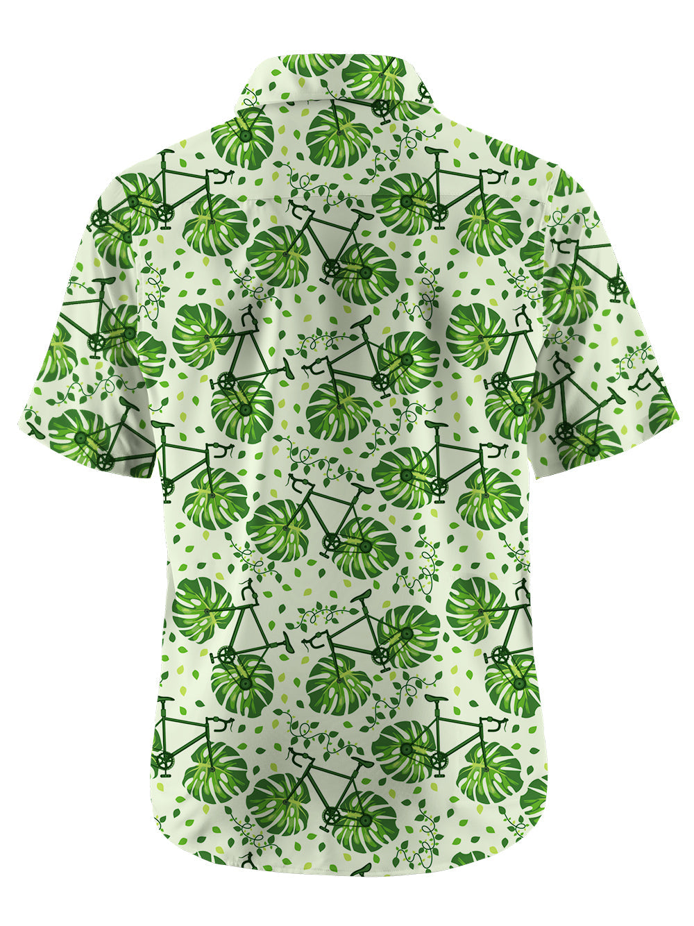 Orionride Short Sleeves Monstera Bike Ultra Lightweight Hawaiian shirt