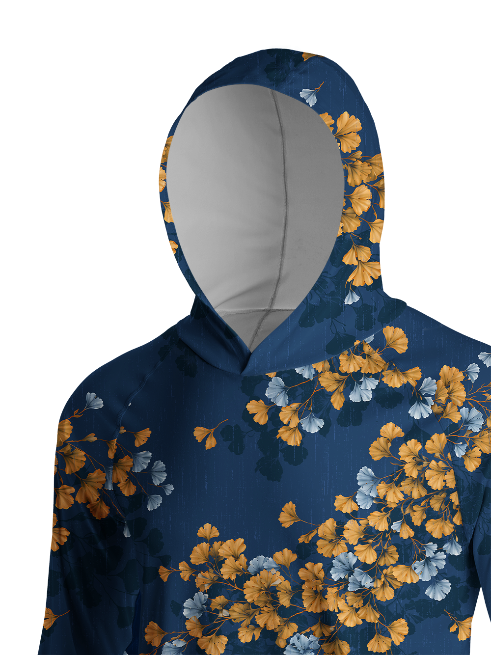 Orionride Ginkgo Rhythm Long Sleeve Cycling Hoodie Shirt