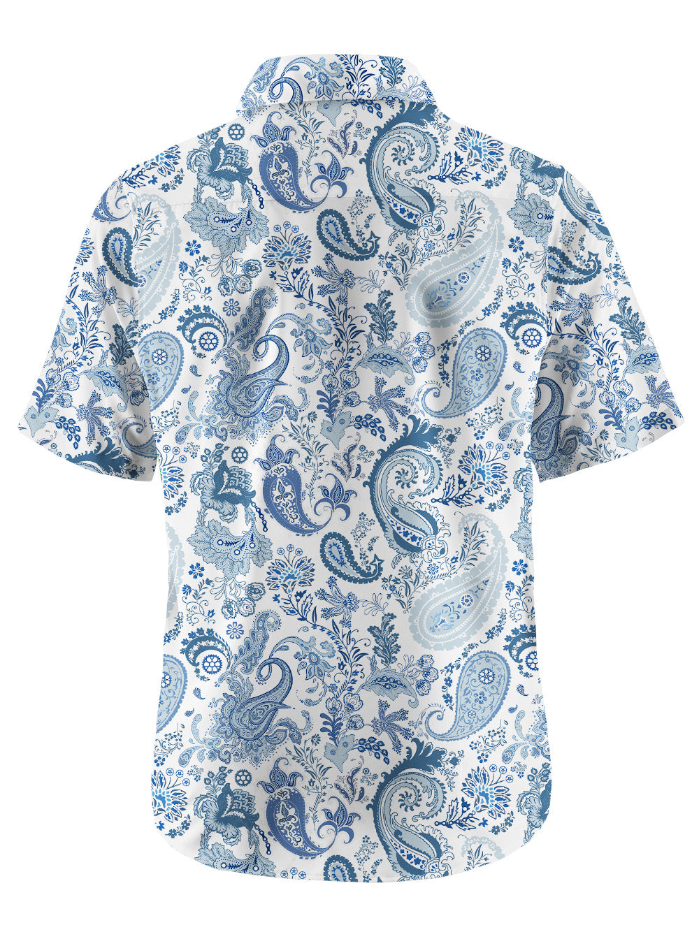 Orionride Attractive Cashew Flowers Zipper Pockets Ultra Lightweight Short Sleeves Gravel Shirt
