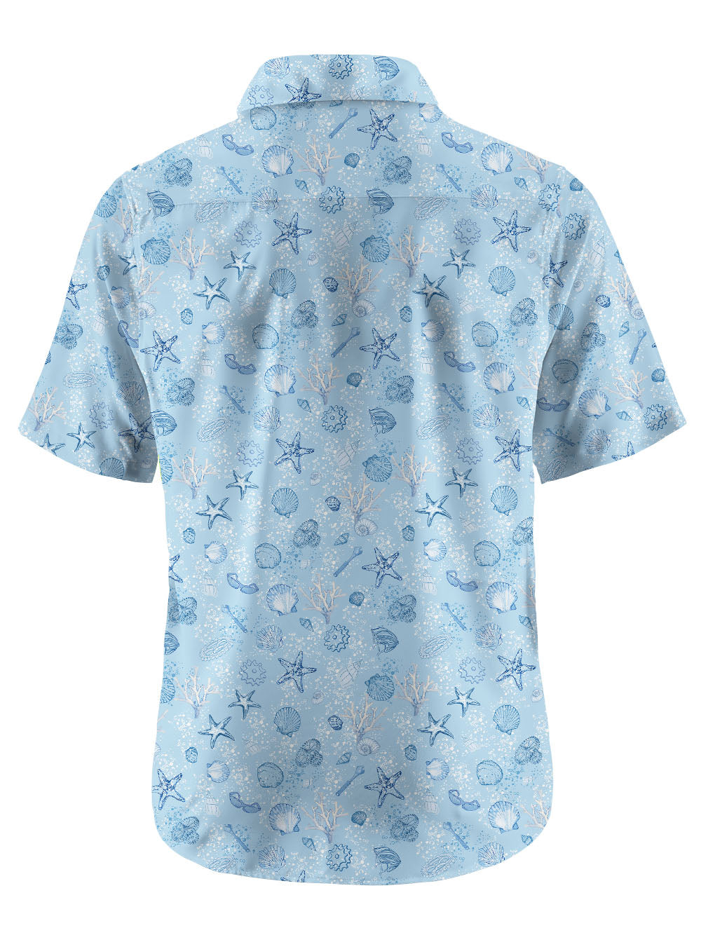 Orionride Starfish Gathering Zipper Pockets Ultra Lightweight Short Sleeves Gravel Shirt