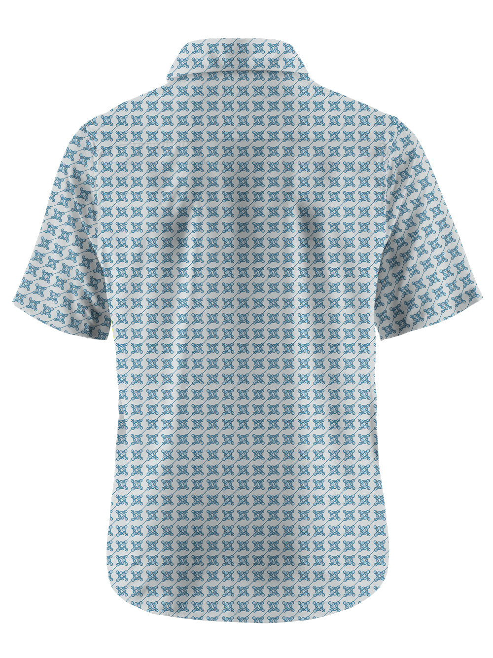 Orionride Square Chain Zipper Pockets Ultra Lightweight Short Sleeves Gravel Shirt