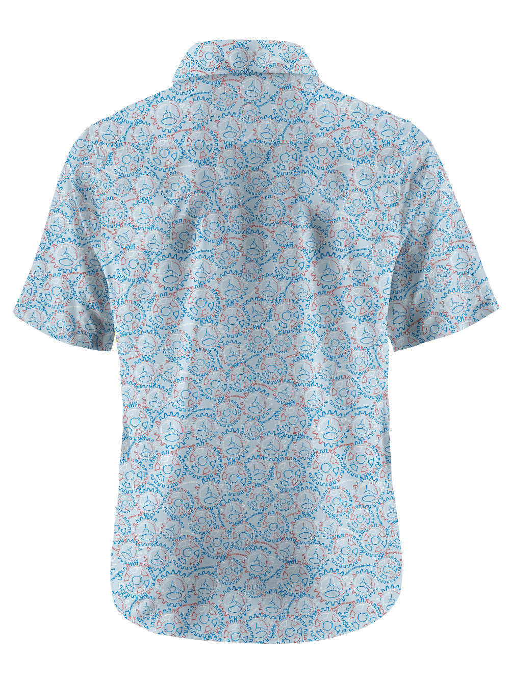 Orionride Gear Shaped Flowers Zipper Pockets Ultra Lightweight Short Sleeves Gravel Shirt