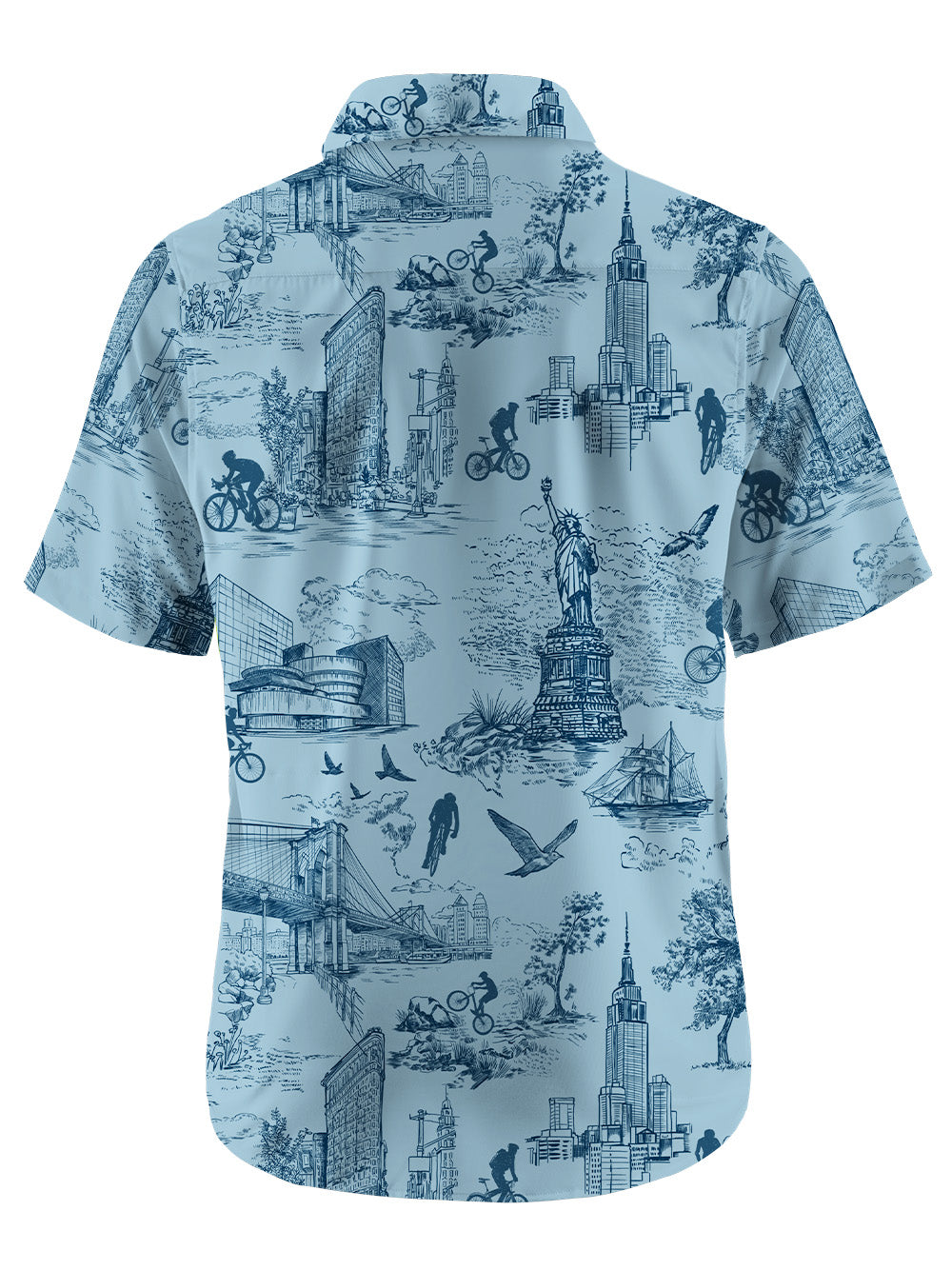 Orionride New York Diary Zipper Pockets Ultra Lightweight Short Sleeves Gravel Shirt