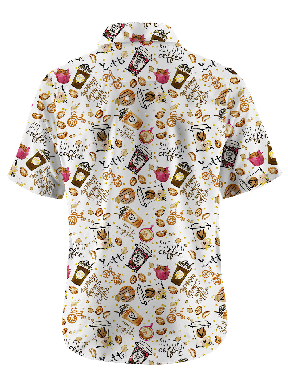 Orionride First Coffee Zipper Pockets Ultra Lightweight Short Sleeves Gravel Shirt