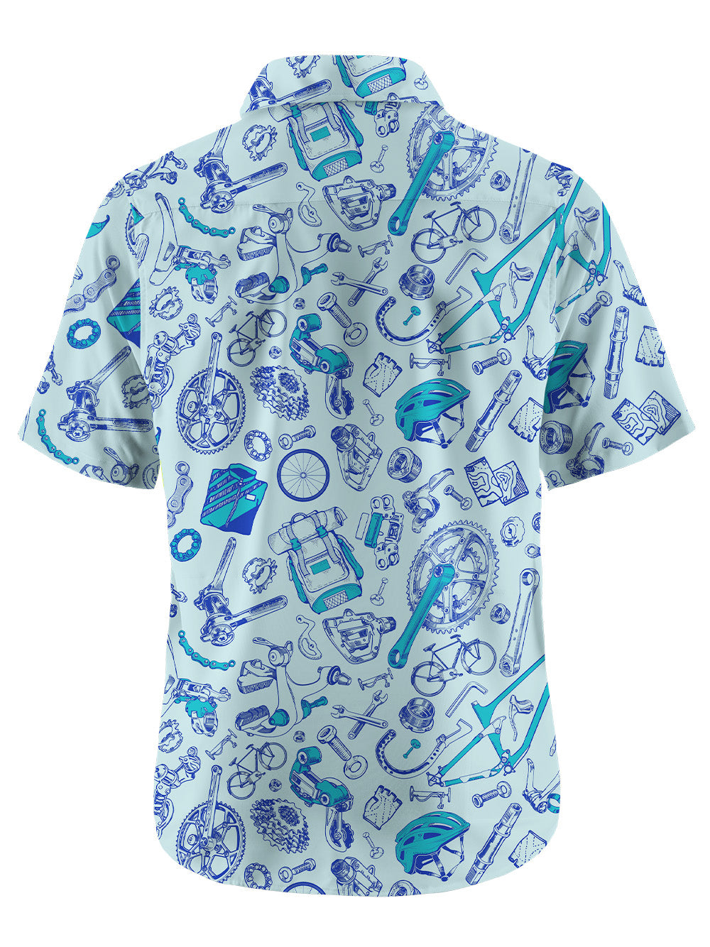 Orionride Rich Parts Zipper Pockets Ultra Lightweight Short Sleeves Gravel Shirt