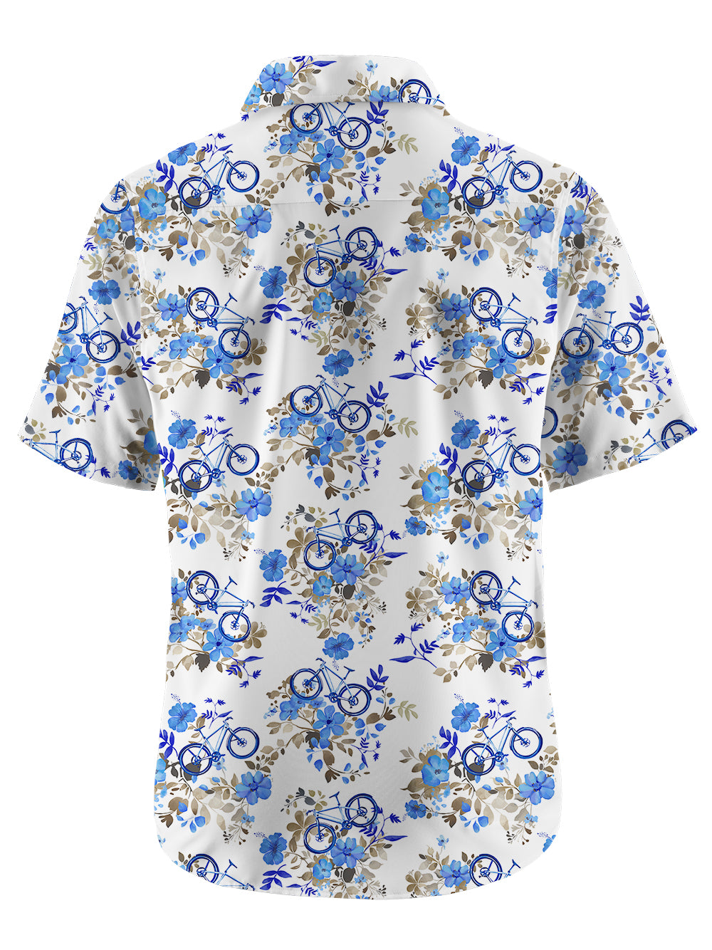 Orionride Flowers In Bloom Zipper Pockets Ultra Lightweight Short Sleeves Gravel Shirt