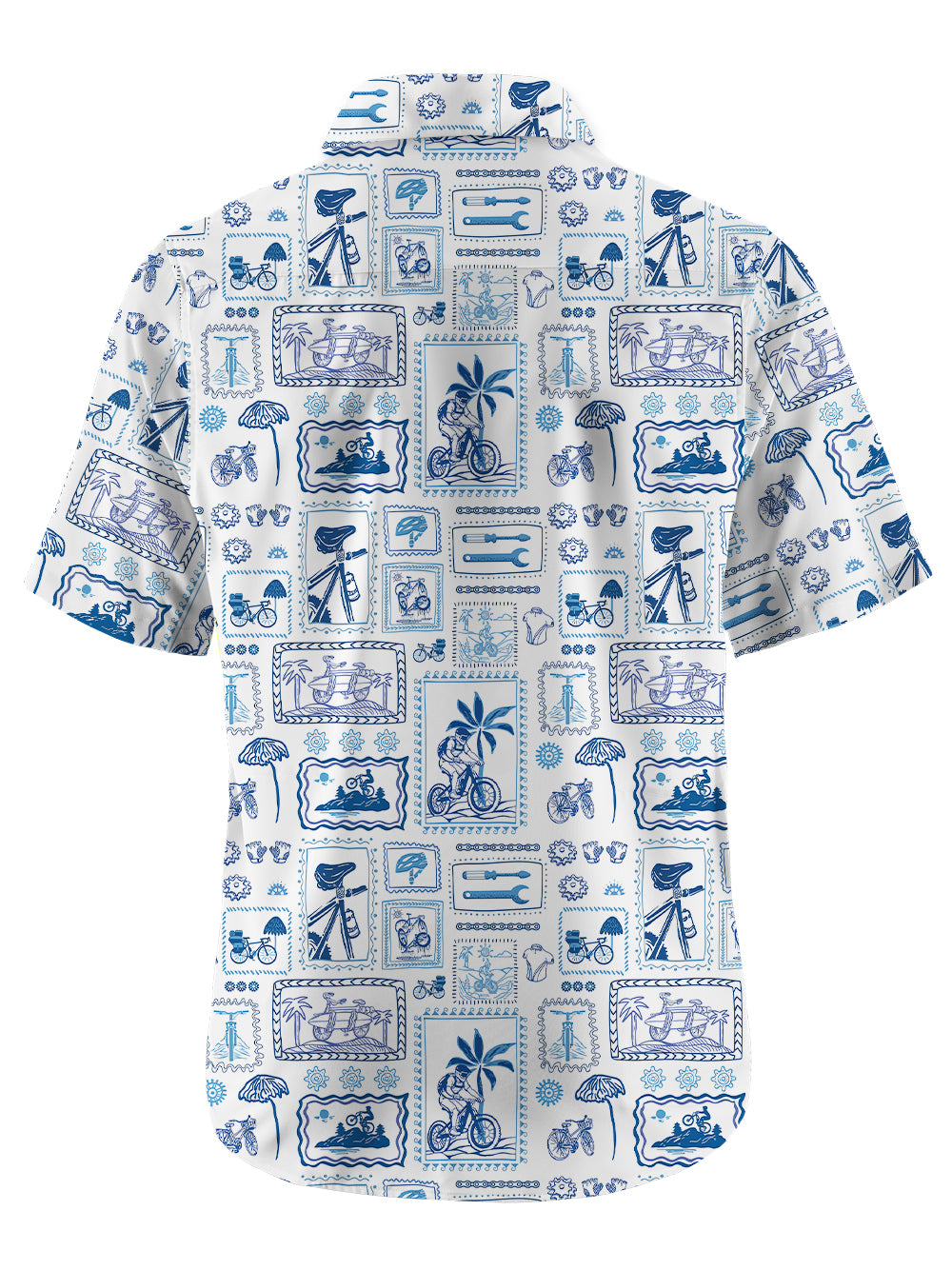 Orionride Memory Stamp Zipper Pockets Ultra Lightweight Short Sleeves Gravel Shirt