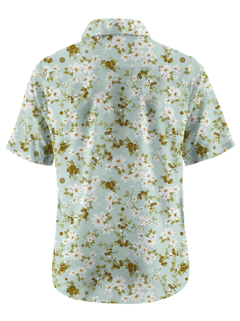 Orionride Blooming Flowers Zipper Pockets Ultra Lightweight Short Sleeves Gravel Shirt