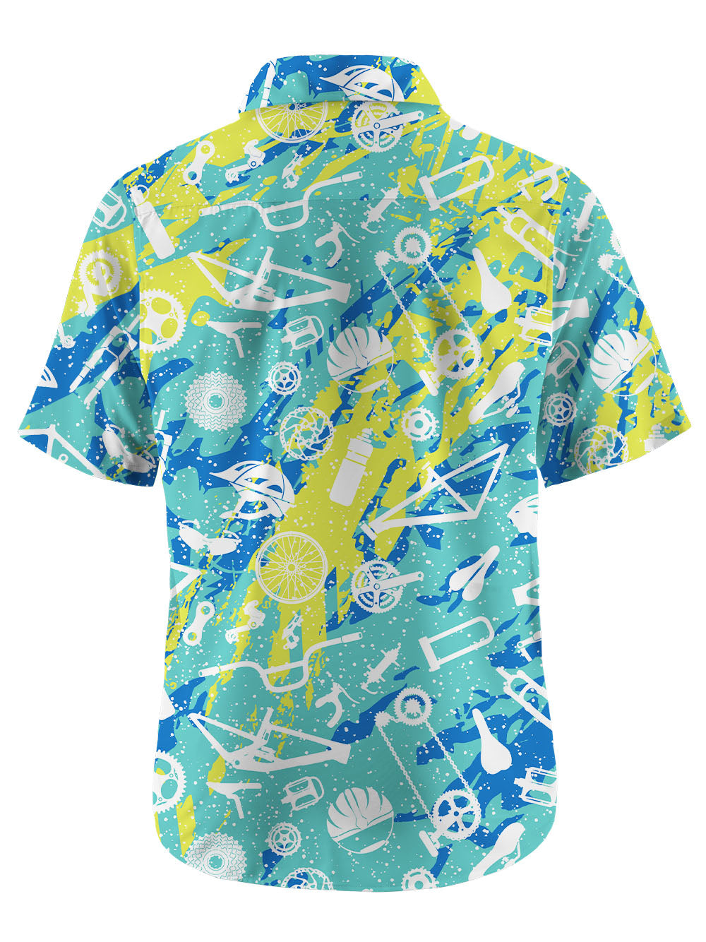 Orionride Graffiti Parts Zipper Pockets Ultra Lightweight Short Sleeves Gravel Shirt