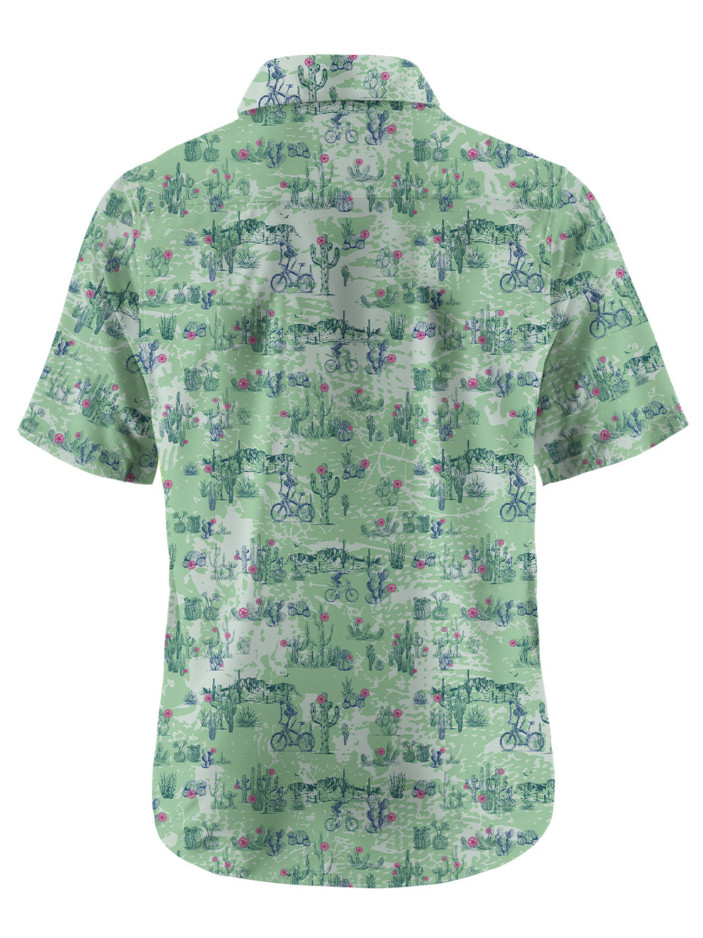 Orionride Dense Cactus Zipper Pockets Ultra Lightweight Short Sleeves Gravel Shirt