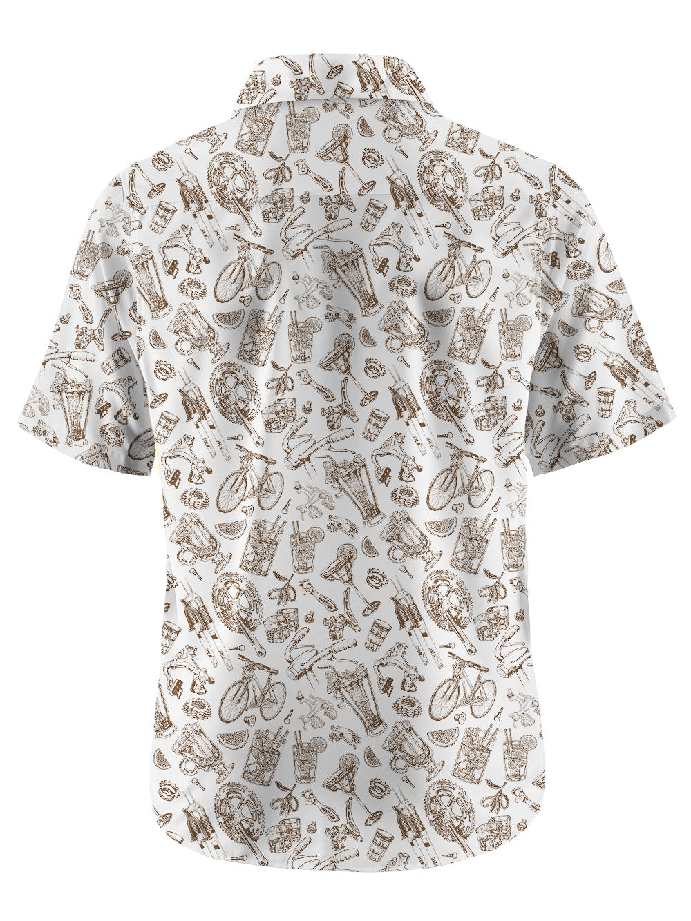 Orionride Cocktails And Parts Zipper Pockets Ultra Lightweight Short Sleeves Gravel Shirt