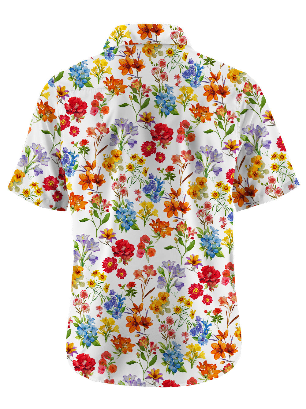 Orionride Sunshine Floral Zipper Pockets Ultra Lightweight Short Sleeves Gravel Shirt