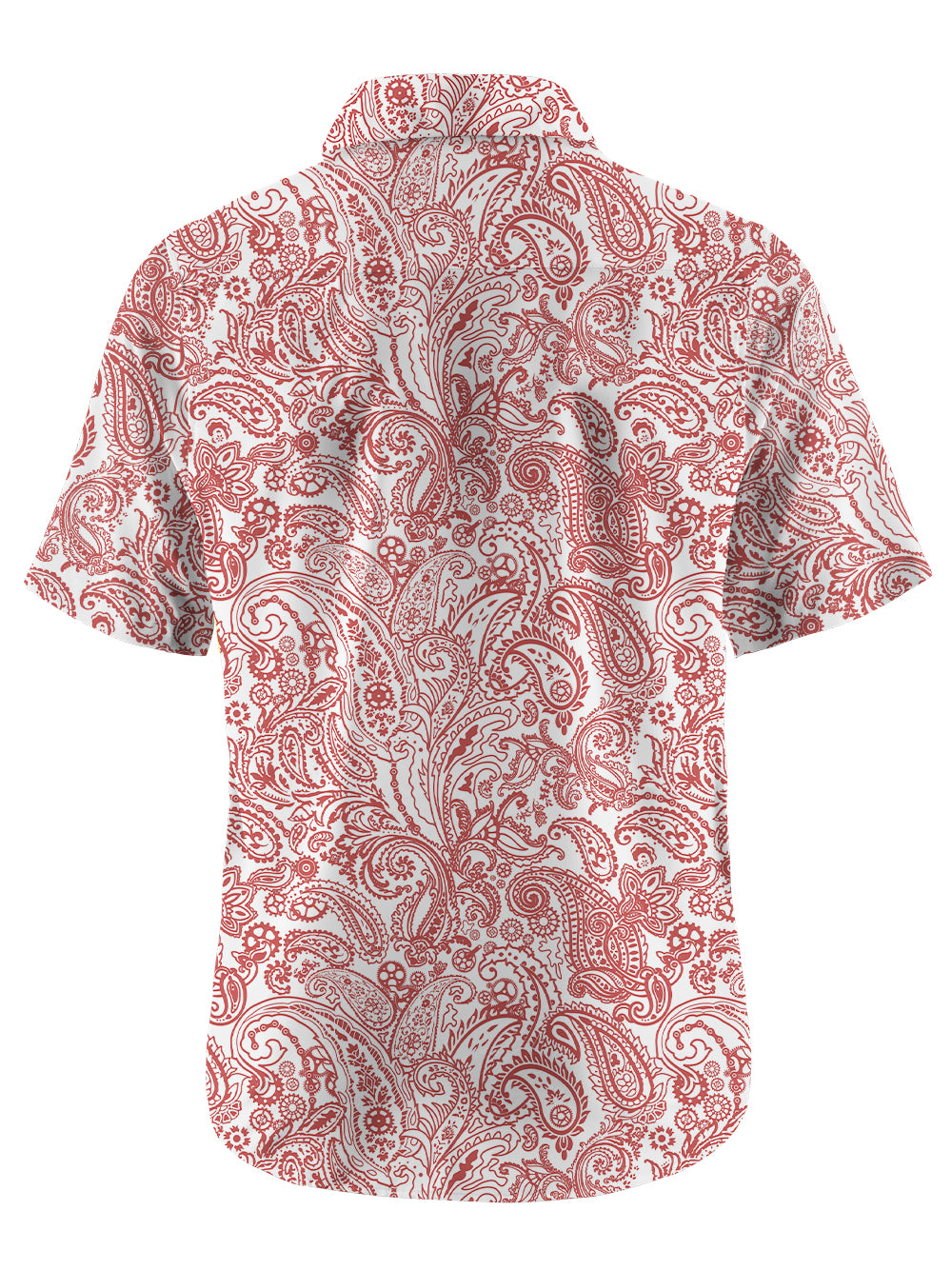 Orionride Cashew Flower Kingdom Zipper Pockets Ultra Lightweight Short Sleeves Gravel Shirt