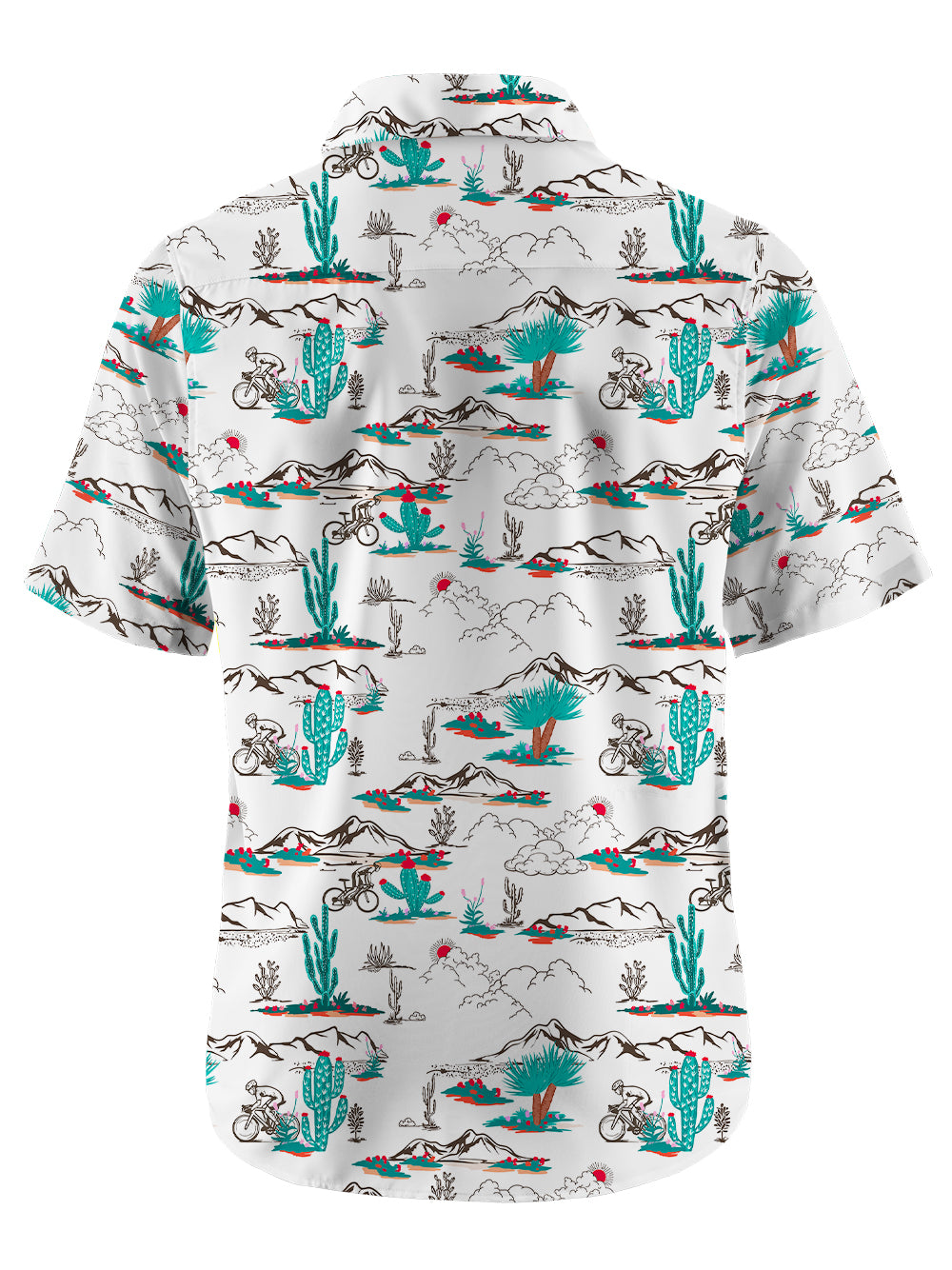 Orionride Cactus Cycling Zipper Pockets Ultra Lightweight Short Sleeves Gravel Shirt