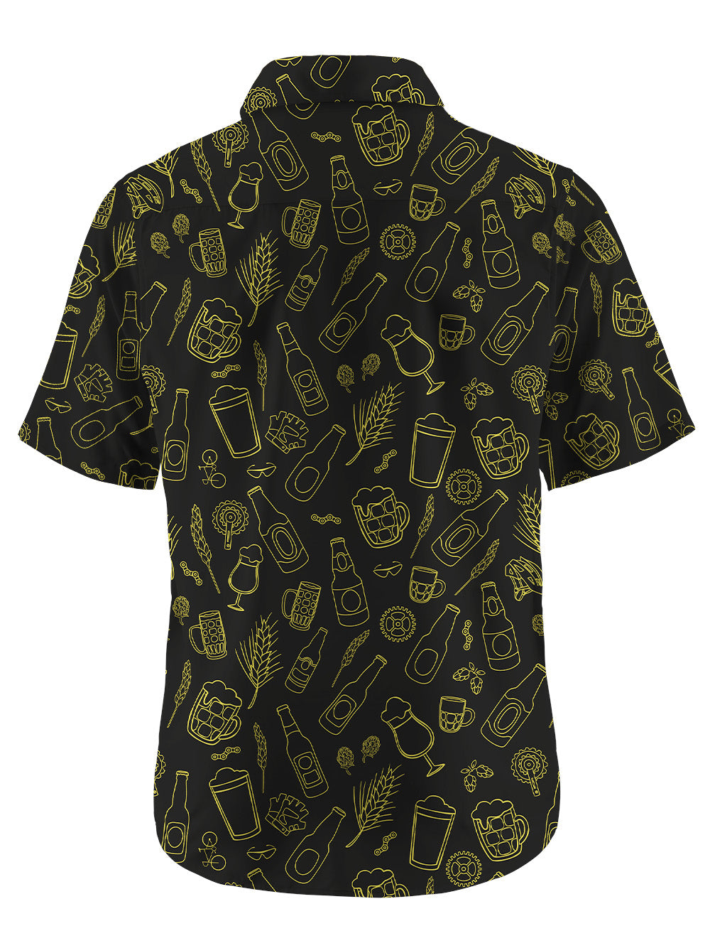 Orionride The Joy Of Beer Zipper Pockets Ultra Lightweight Short Sleeves Gravel Shirt