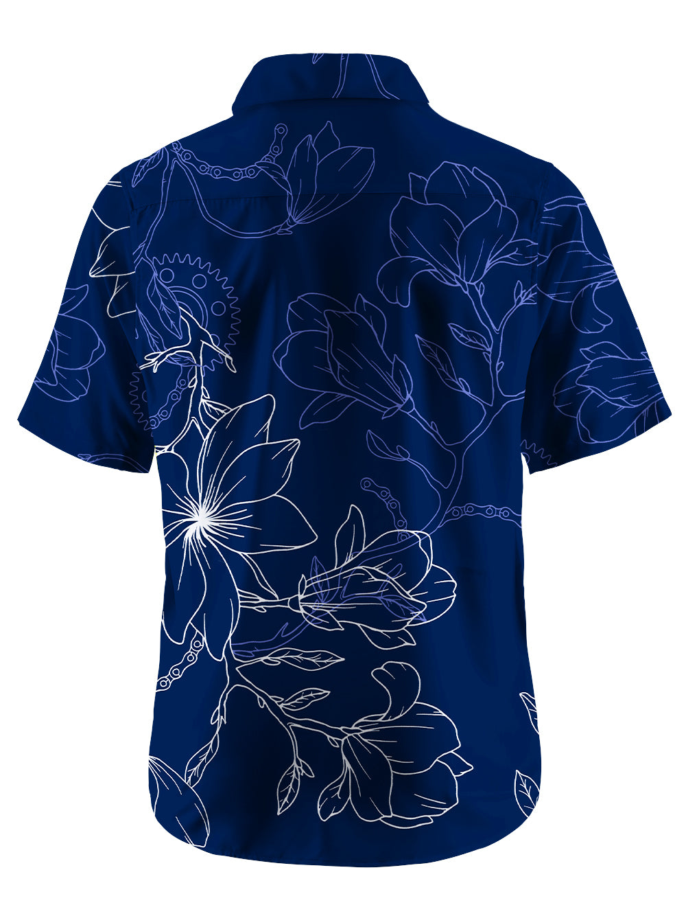 Orionride Gear Hibiscus Flower Zipper Pockets Ultra Lightweight Short Sleeves Gravel Shirt