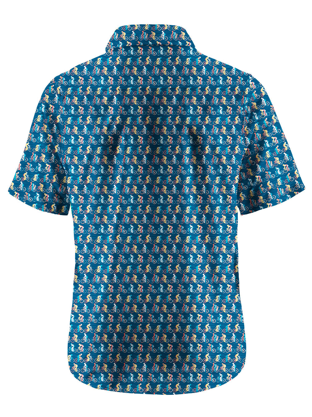 Orionride Colorful Cyclists Zipper Pockets Ultra Lightweight Short Sleeves Gravel Shirt