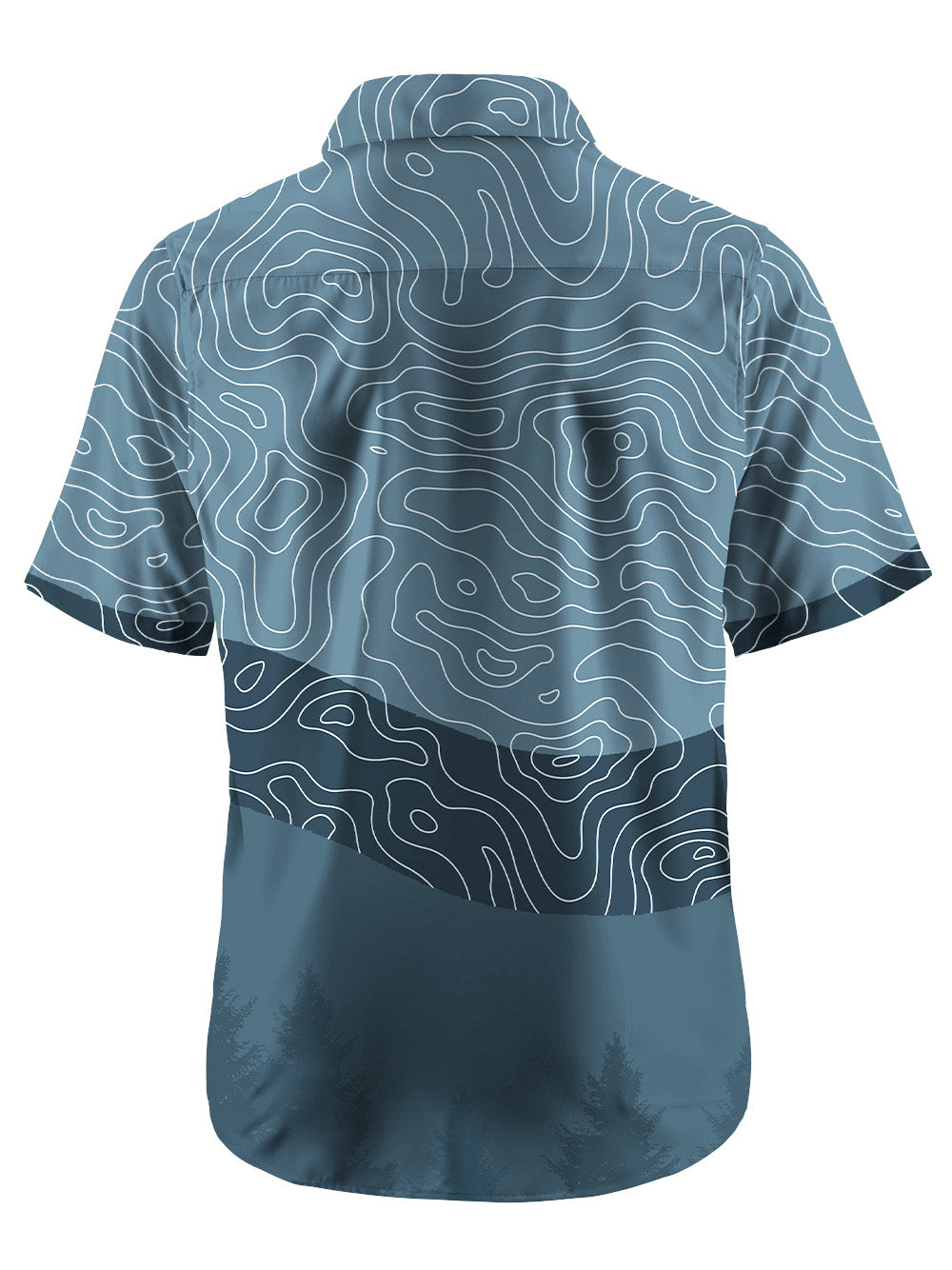 Orionride Challenging Contour Lines Zipper Pockets Ultra Lightweight Short Sleeves Gravel Shirt