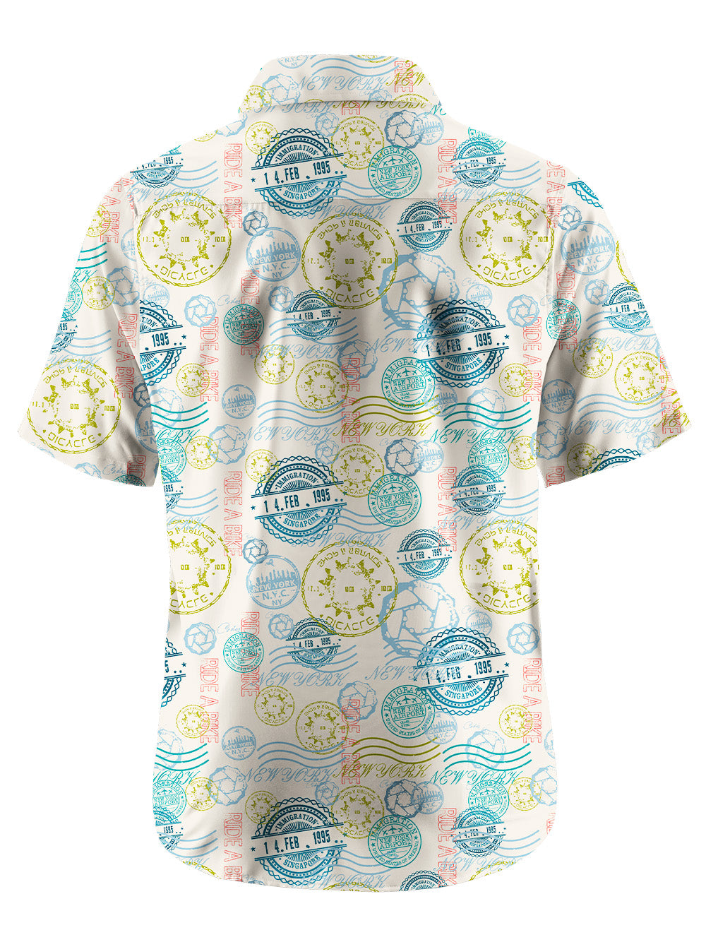 Orionride Color Stamp Pockets Ultra Lightweight Short Sleeves Gravel Shirt