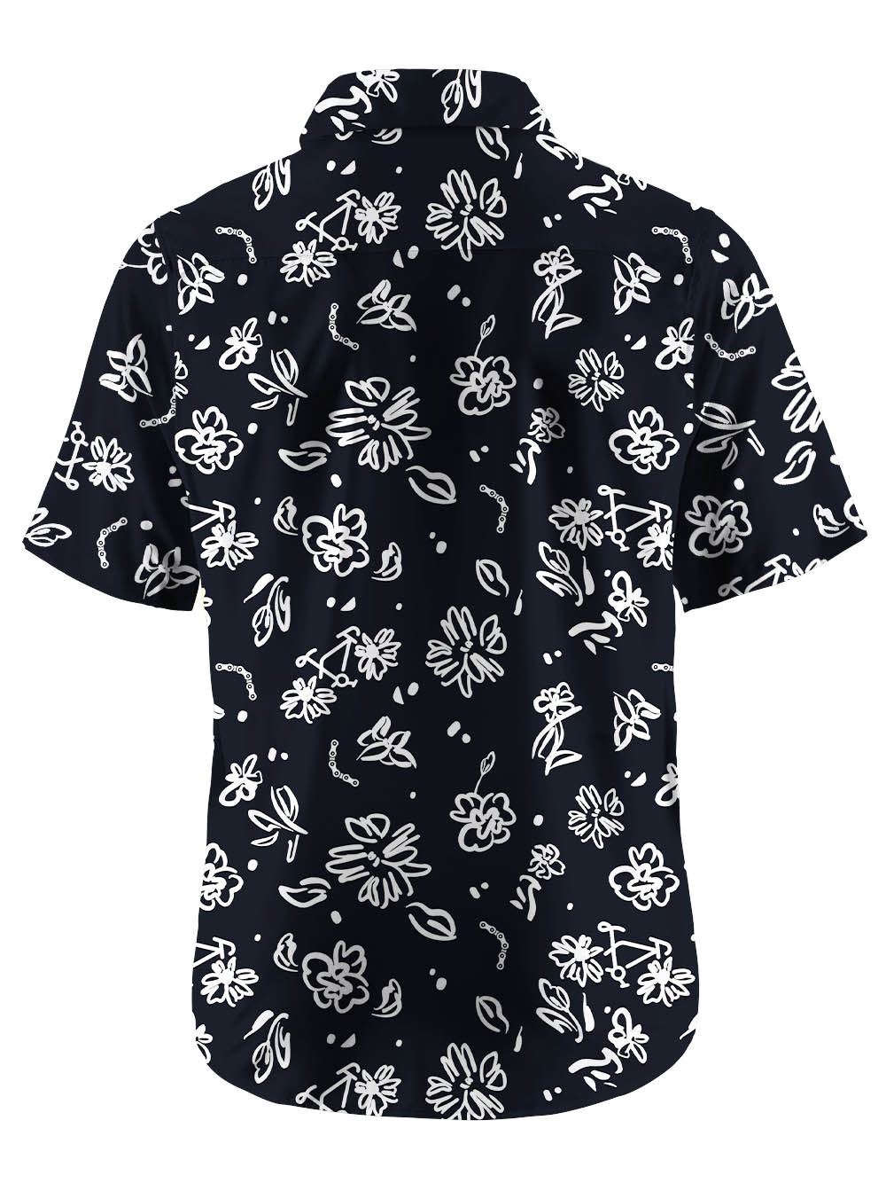 Orionride Line Flower Bicycle Zipper Pockets Ultra Lightweight Short Sleeves Gravel Shirt
