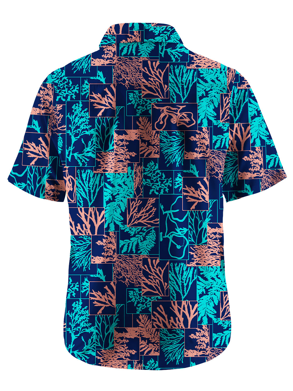 Orionride Coral Reef Cycling Zipper Pockets Ultra Lightweight Short Sleeves Gravel Shirt