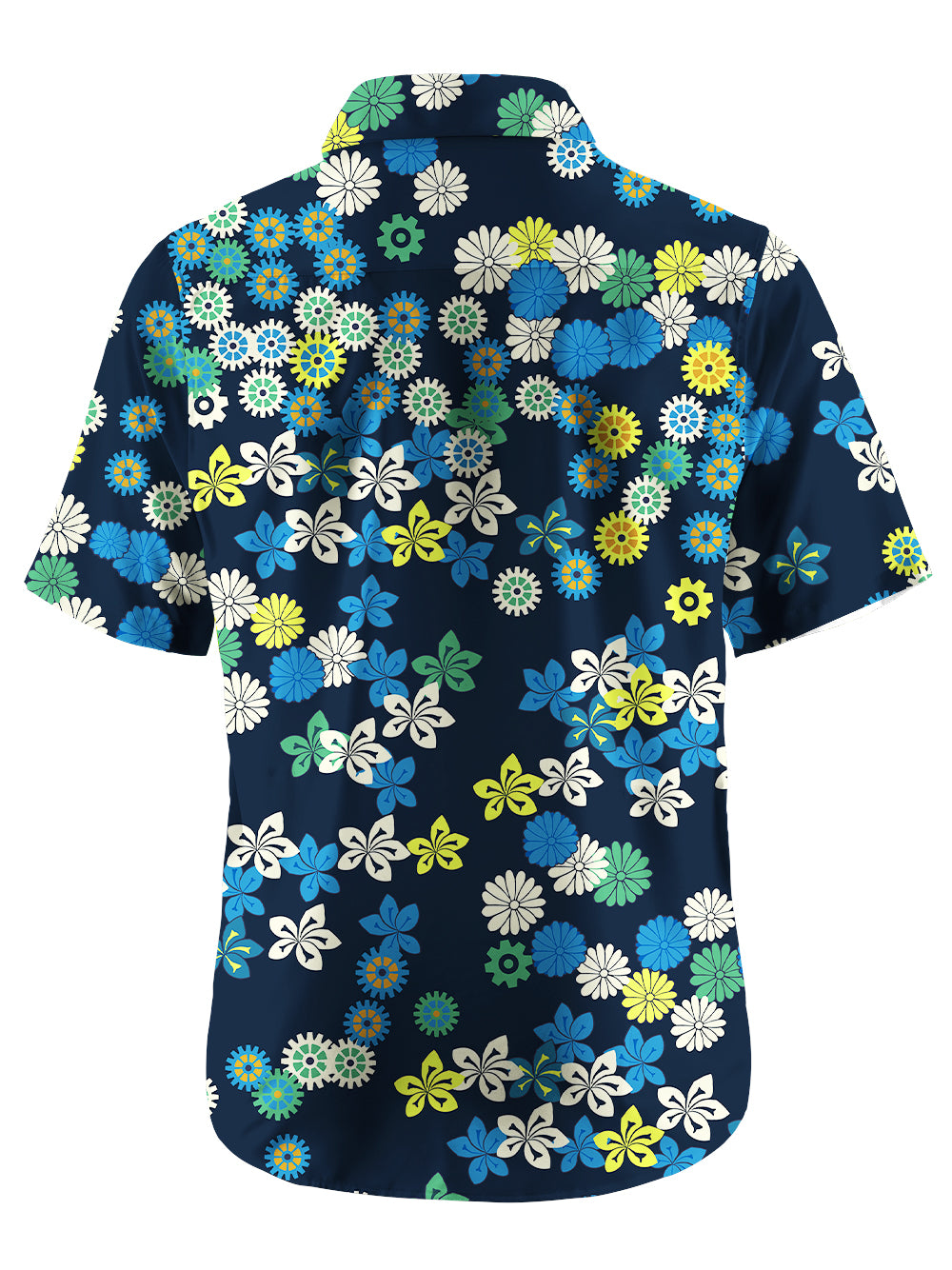 Orionride Charming Daisy Zipper Pockets Ultra Lightweight Short Sleeves Gravel Shirt