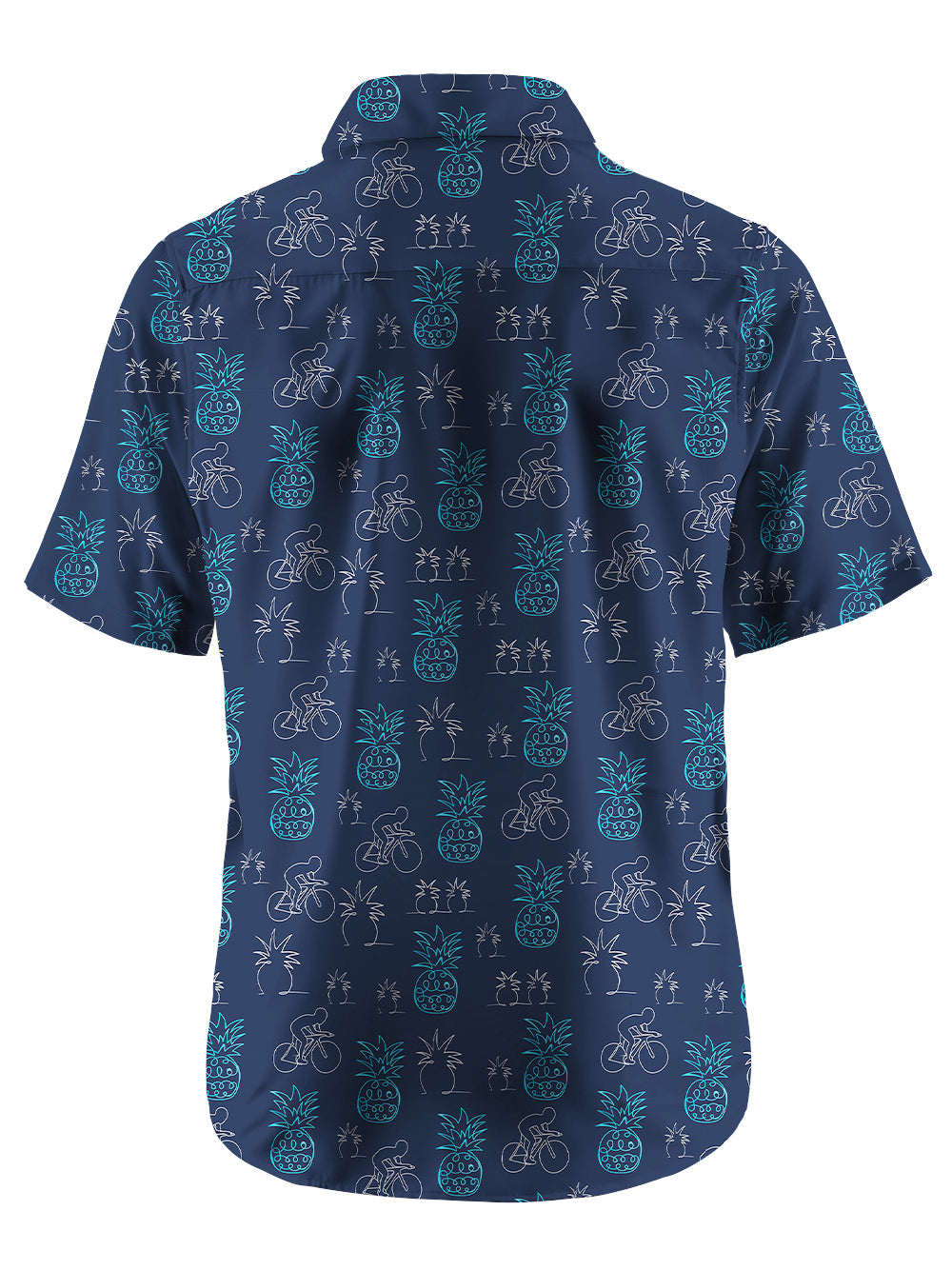 Orionride Pineapple Rider Zipper Pockets Ultra Lightweight Short Sleeves Gravel Shirt