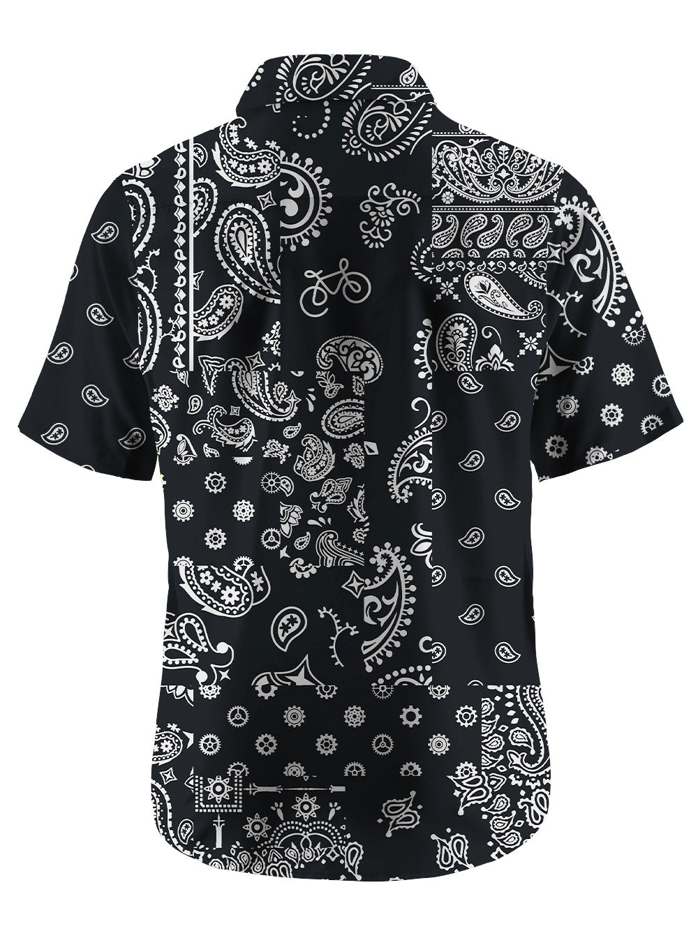 Orionride Gear Cashew Flower Zipper Pockets Ultra Lightweight Short Sleeves Gravel Shirt