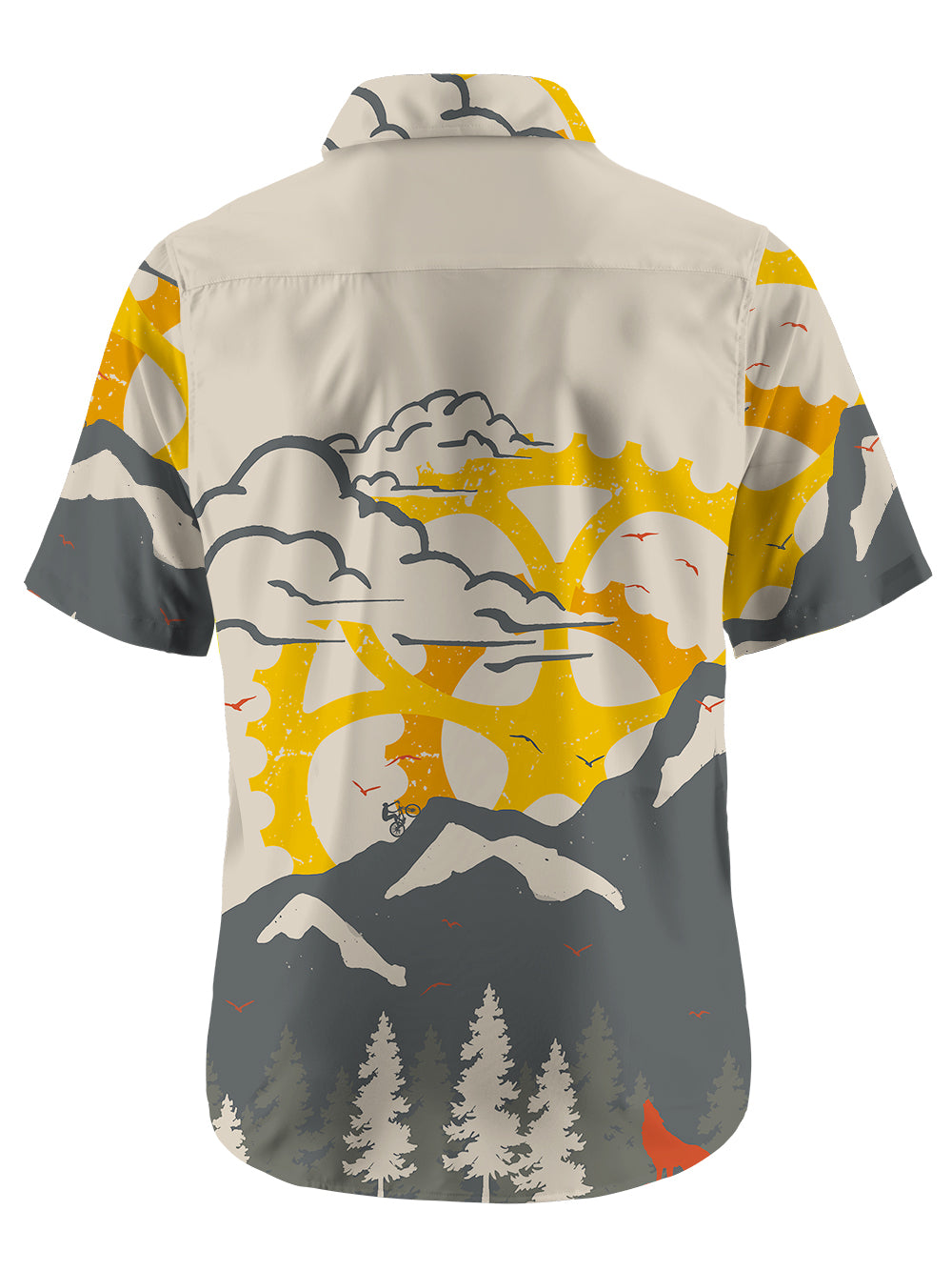 Orionride Mountain Inspired Zipper Pockets Ultra Lightweight Short Sleeves Gravel Shirt