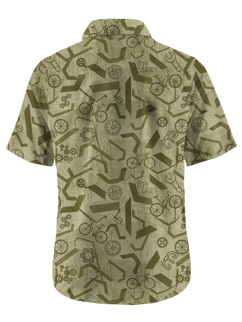 Orionride Geometric World Zipper Pockets Ultra Lightweight Short Sleeves Gravel Shirt