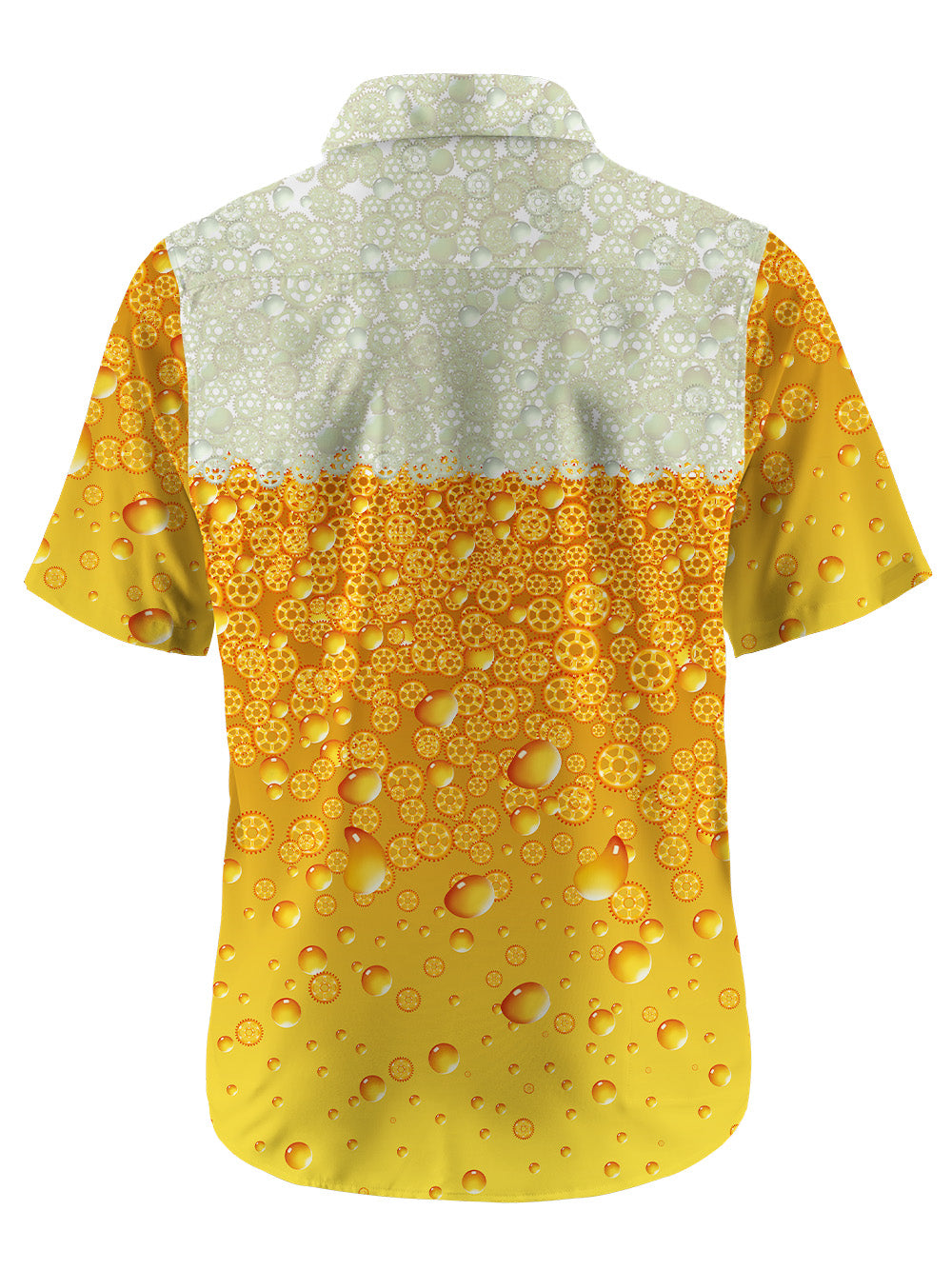 Orionride Beer Gear Bubbles Zipper Pockets Ultra Lightweight Short Sleeves Gravel Shirt