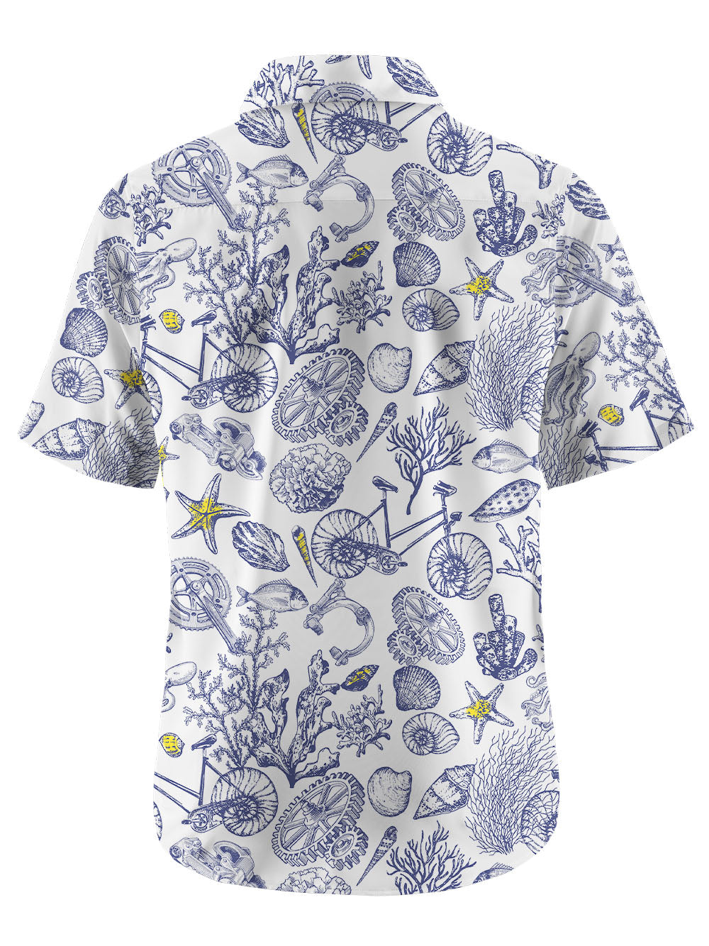 Orionride Undersea Kingdom Zipper Pockets Ultra Lightweight Short Sleeves Gravel Shirt