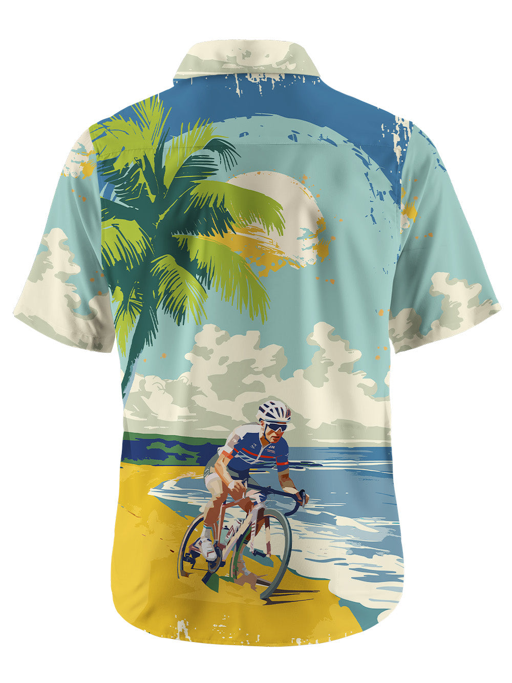 Orionride Tropical Beach Ultra Lightweight Short Sleeves Hawaiian shirt