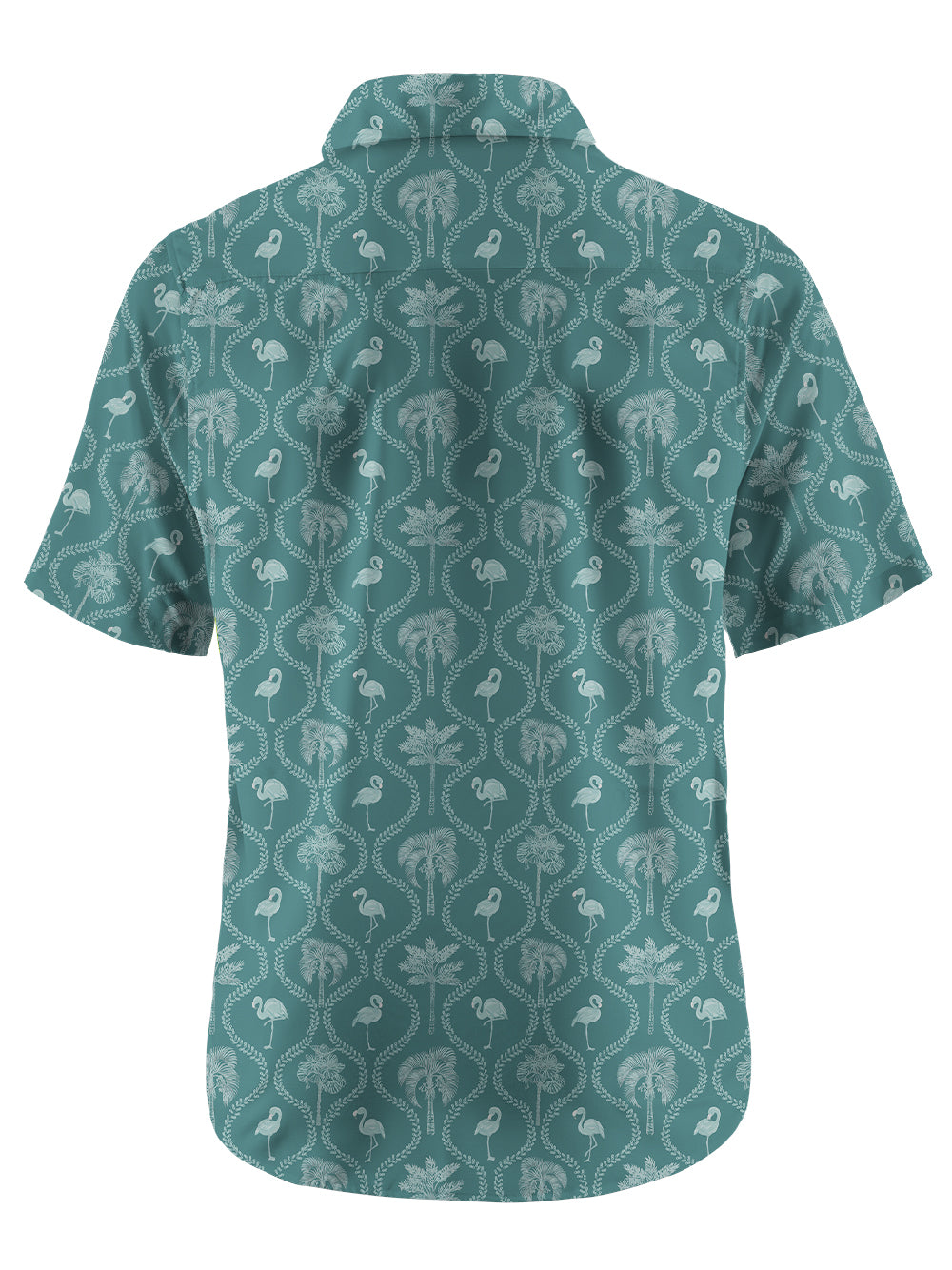 Orionride Passionate Flamingo Zipper Pockets Ultra Lightweight Short Sleeves Gravel Shirt