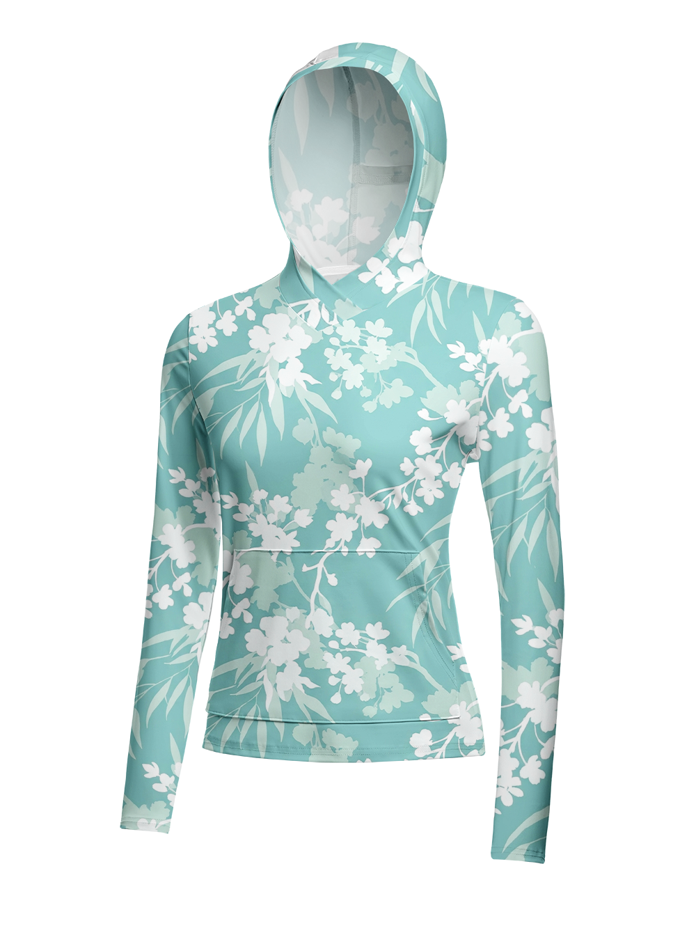 Orionride Spring Blossoms Women's Long Sleeve Cycling Hoodie Shirt